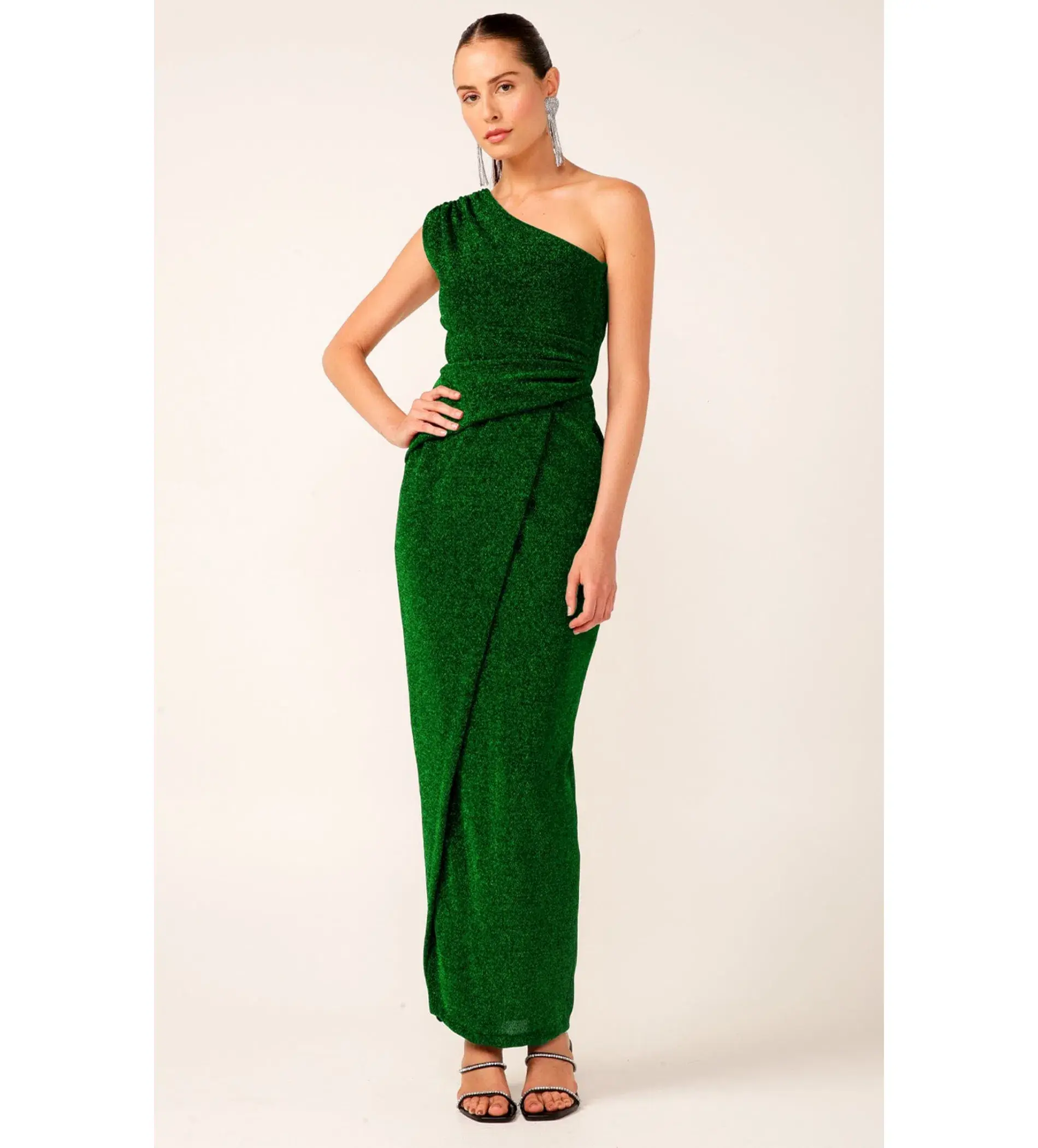 Sacha Drake Valedictory Dress In Emerald Green Size 10 - Image 1