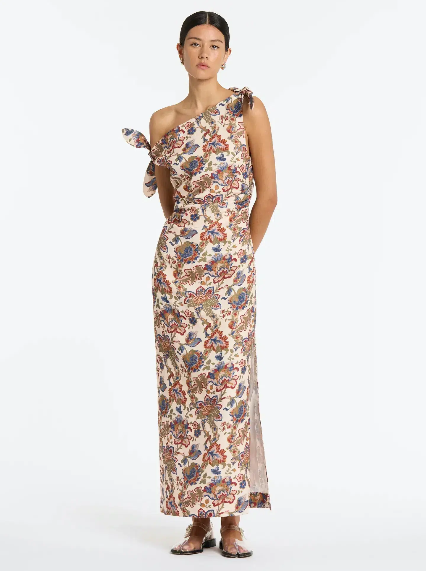 Sir the Label Bettina Off Shoulder Midi Dress Wiltshire Floral Size 3 / AU 12 - Image 1