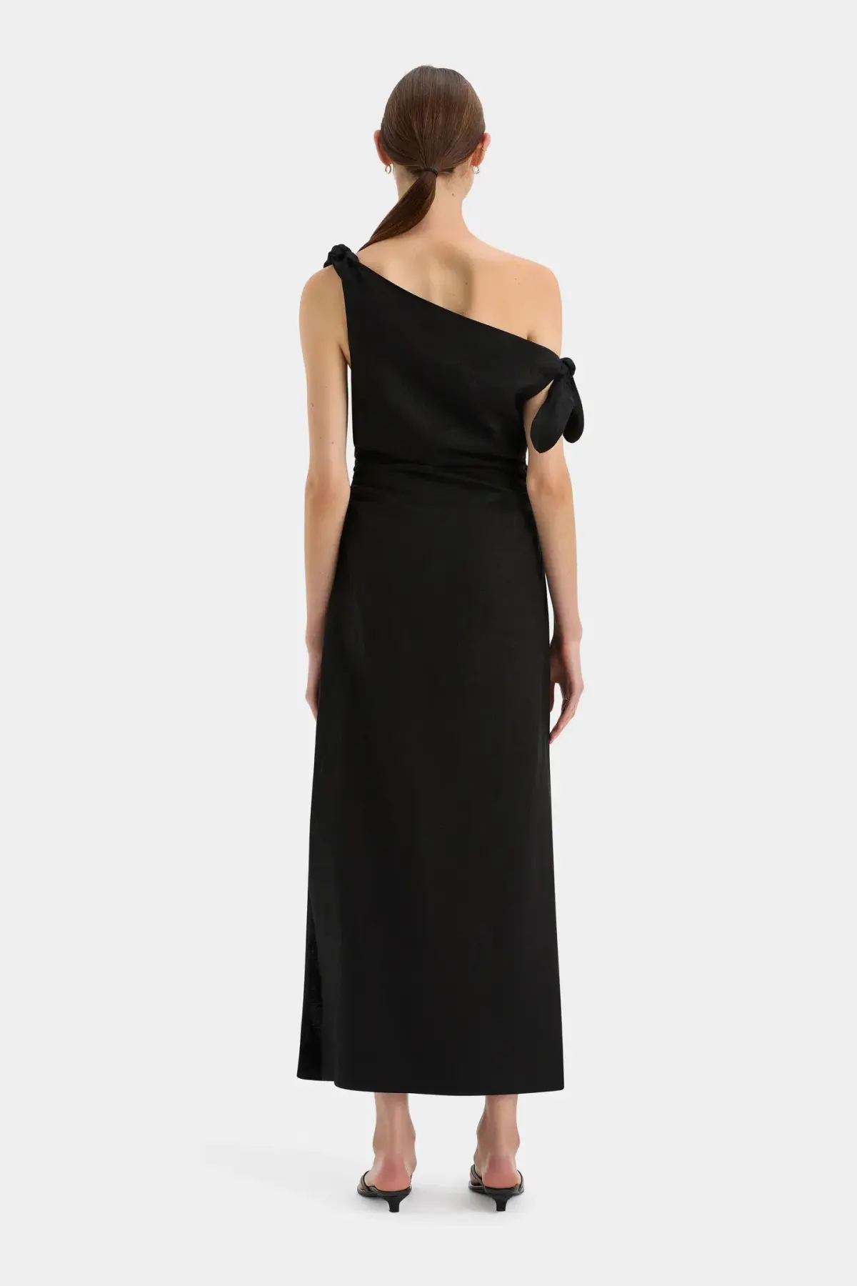 Sir the Label Bettina Off Shoulder Midi Dress Black Size 3 / AU 12 - Image 2