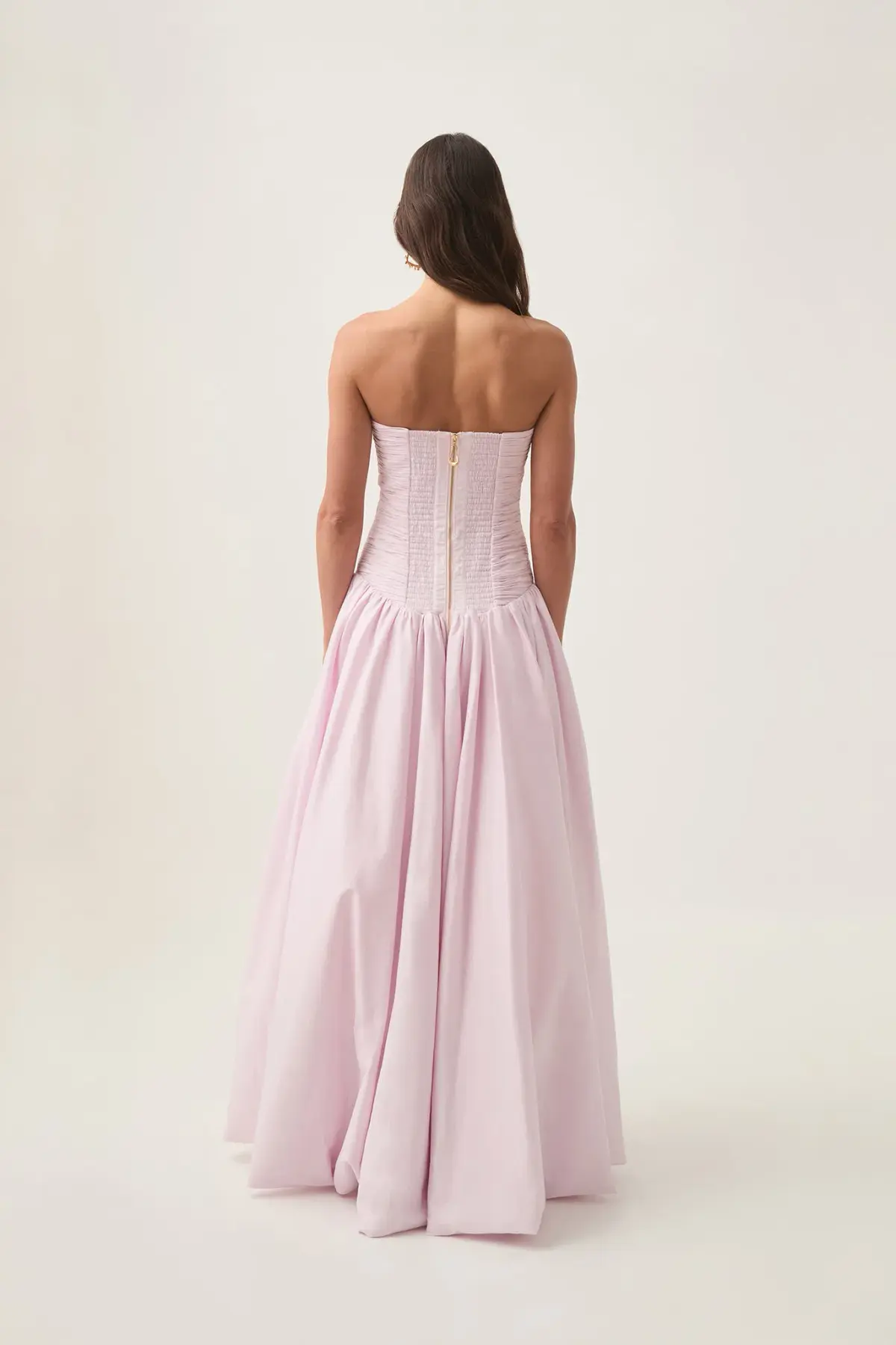Aje Violette Bubble Hem Maxi Dress Pastel Pink Size 12 - Image 3