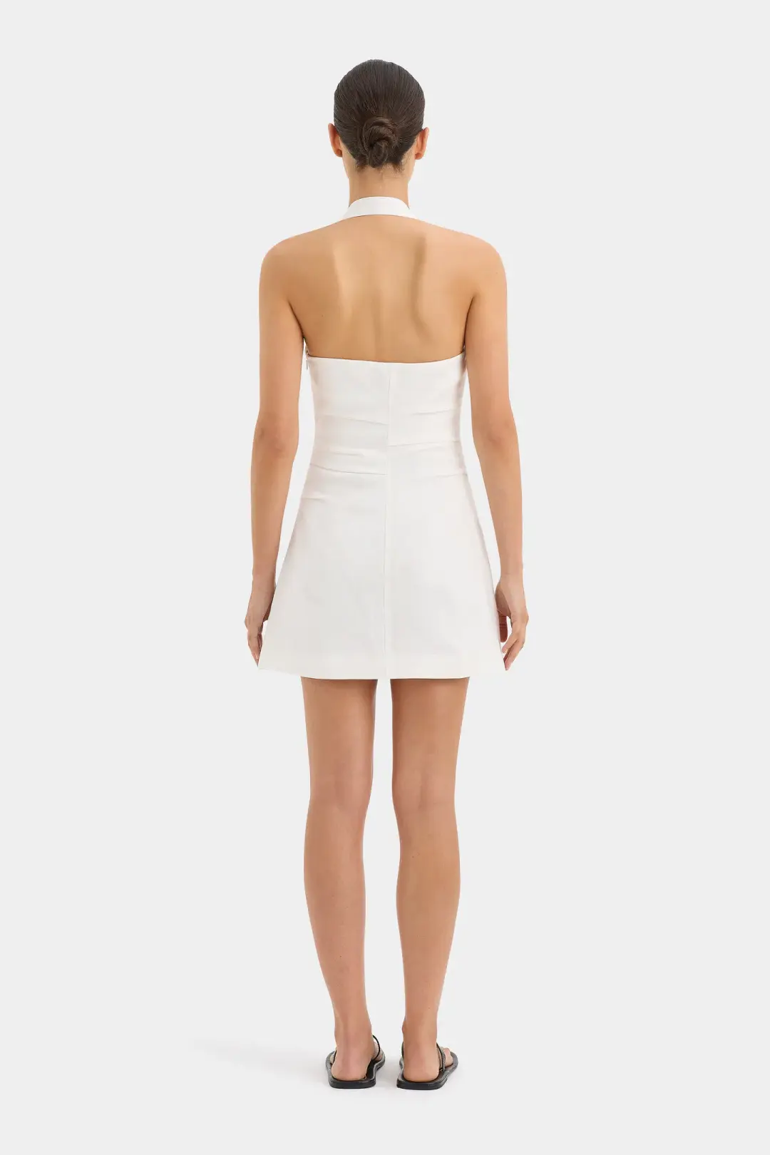 Sir the Label Noemi Halter Mini Dress Ivory Size 0 / AU 6 for rent on The Volte - main image