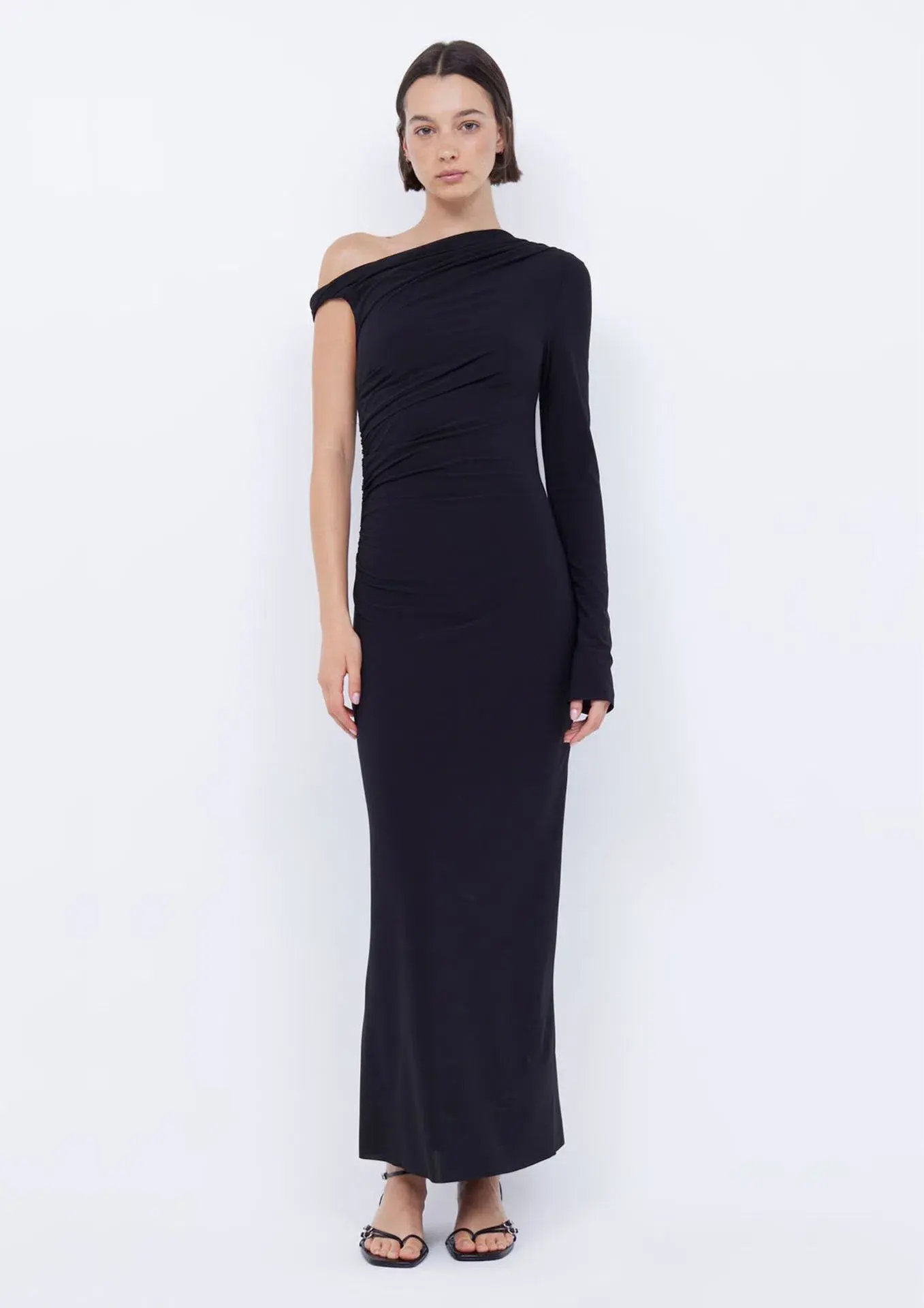 Bec & Bridge Nabila Aysm Midi Dress Black Size 6 - Image 1