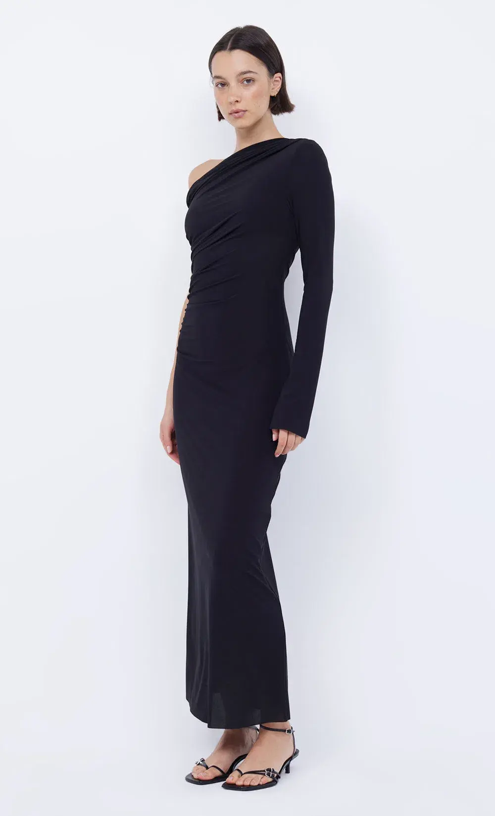 Bec & Bridge Nabila Aysm Midi Dress Black Size 6 for rent on The Volte - main image