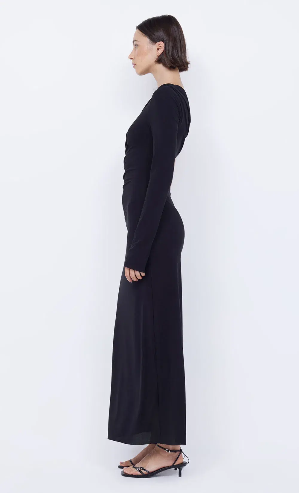 Bec & Bridge Nabila Aysm Midi Dress Black Size 6 for rent on The Volte - main image