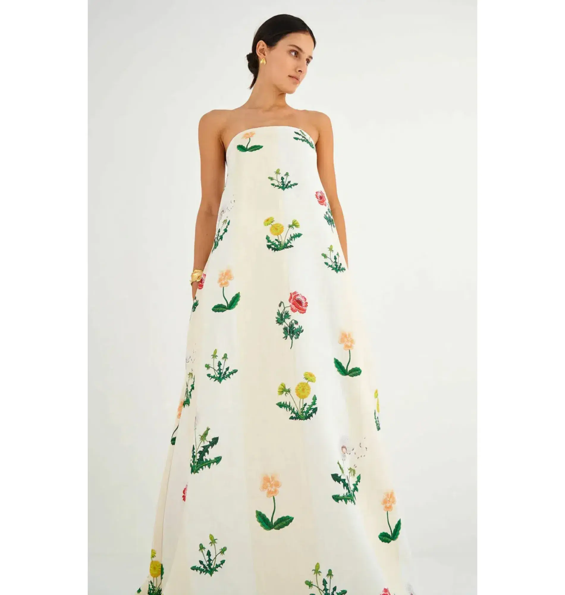 Oroton  Rosebud Gown in Antique White Size AU 12 Adrienne Cleary - Image 3