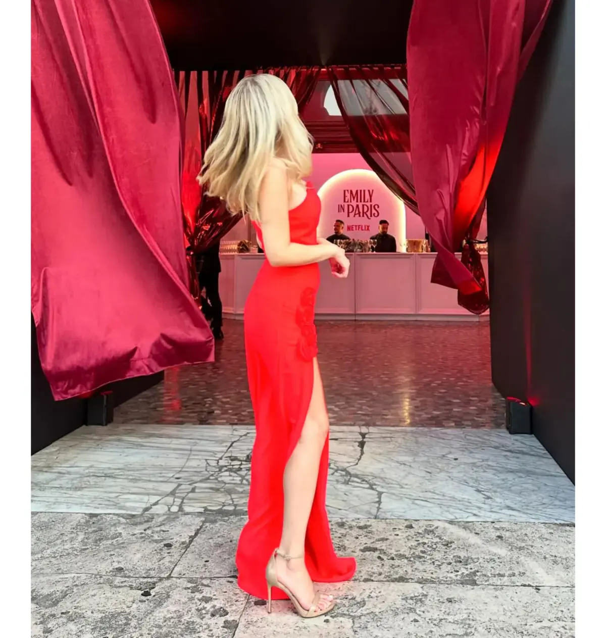 Amanda Uprichard Wolfe Gown Red Size S / AU 8 - Image 3