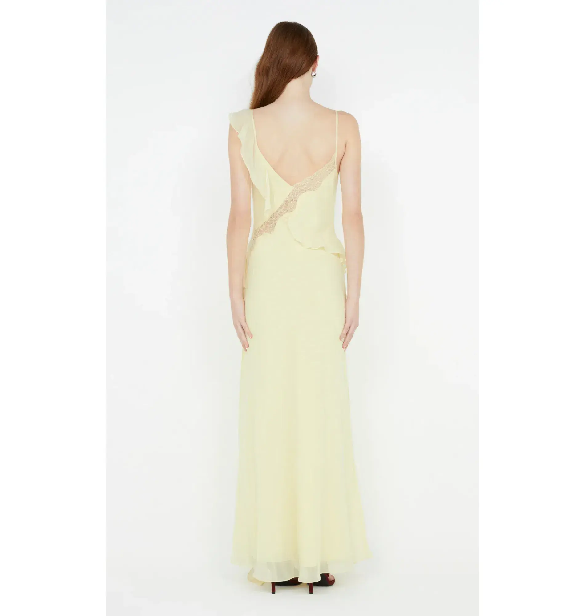  Bec & Bridge Knox Maxi Dress Icy Yellow Size AU 6 - Image 4