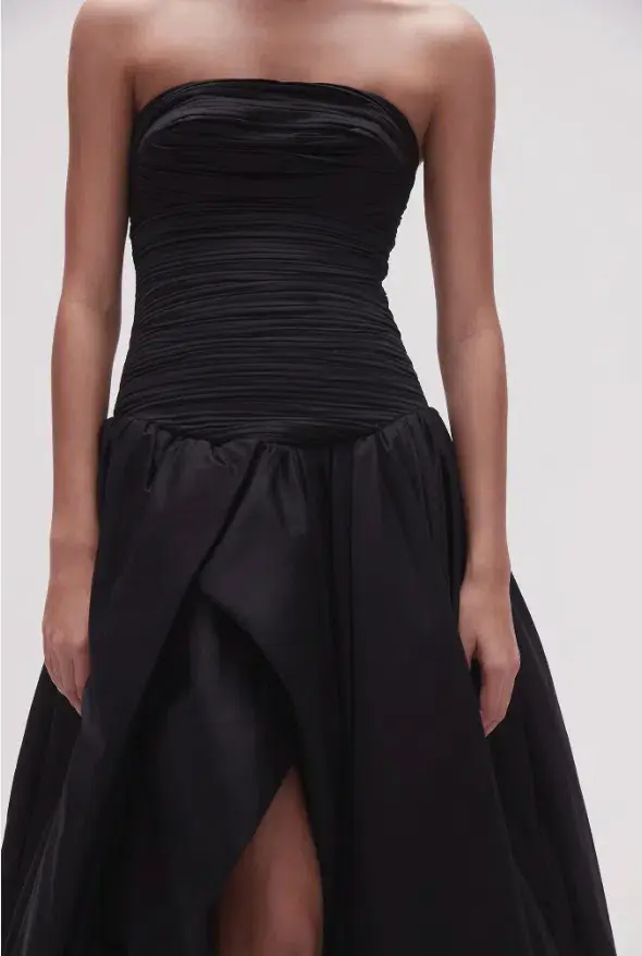 Aje Violette Bubble Hem Maxi Dress Black Size AU 10 - Image 2