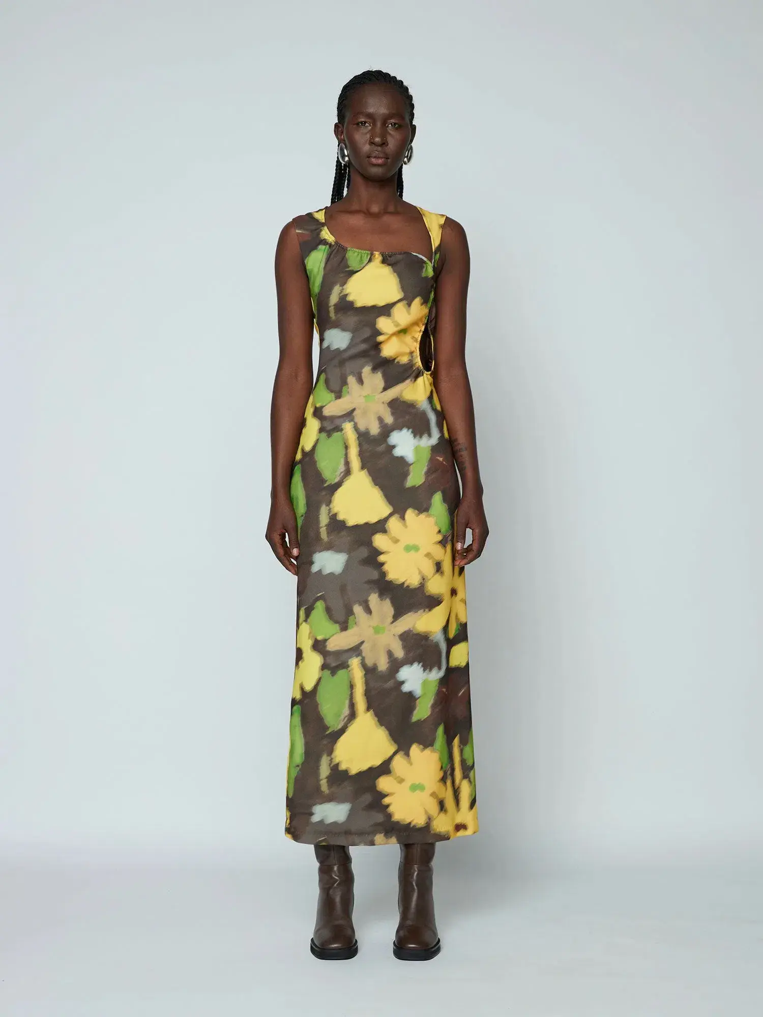 Wynn Hamlyn Ella Maxi Dress Acid Flowers Size AU 8 - Image 1