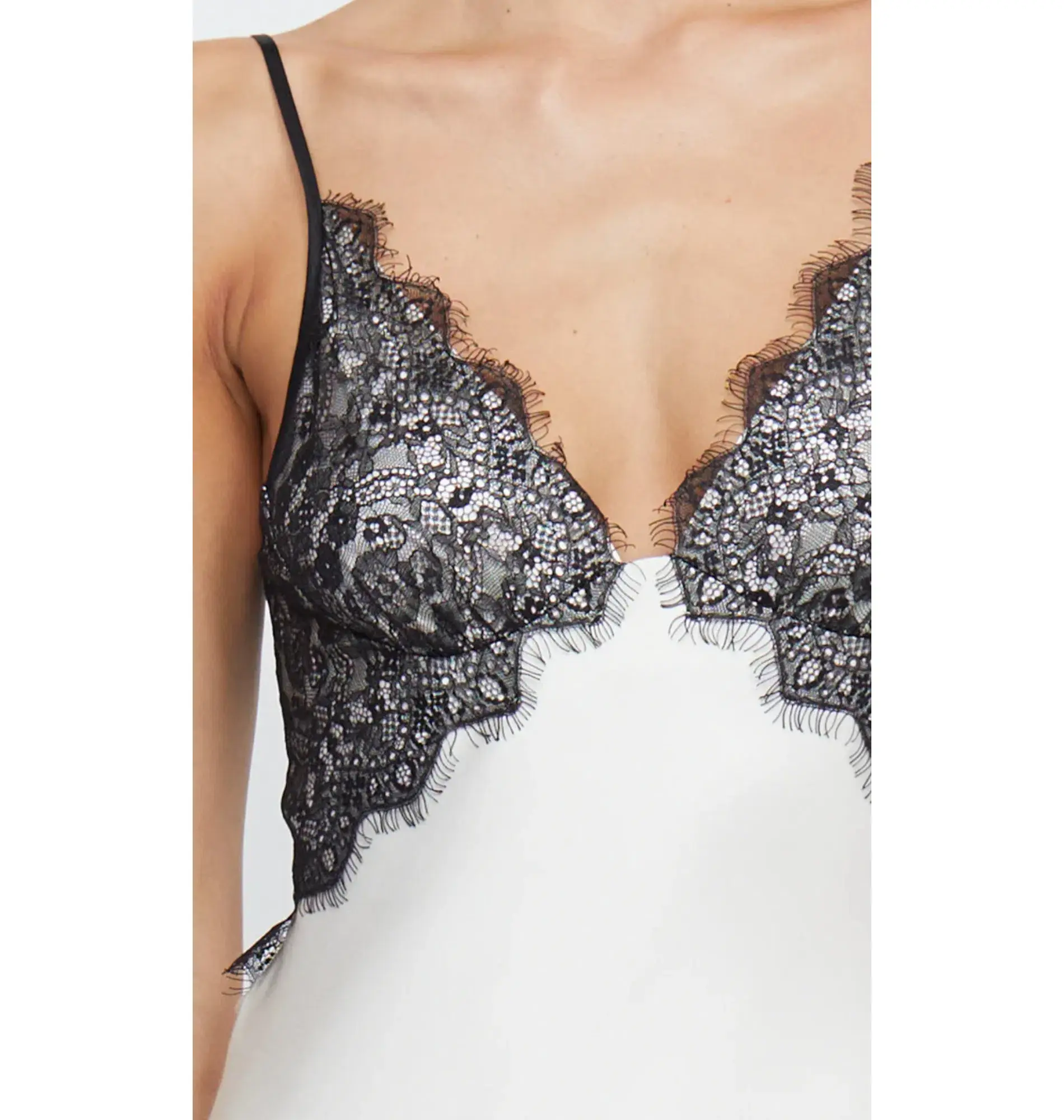 Bec & Bridge Emery Lace Maxi Dress Ivory/Black Size AU 12 - Image 3