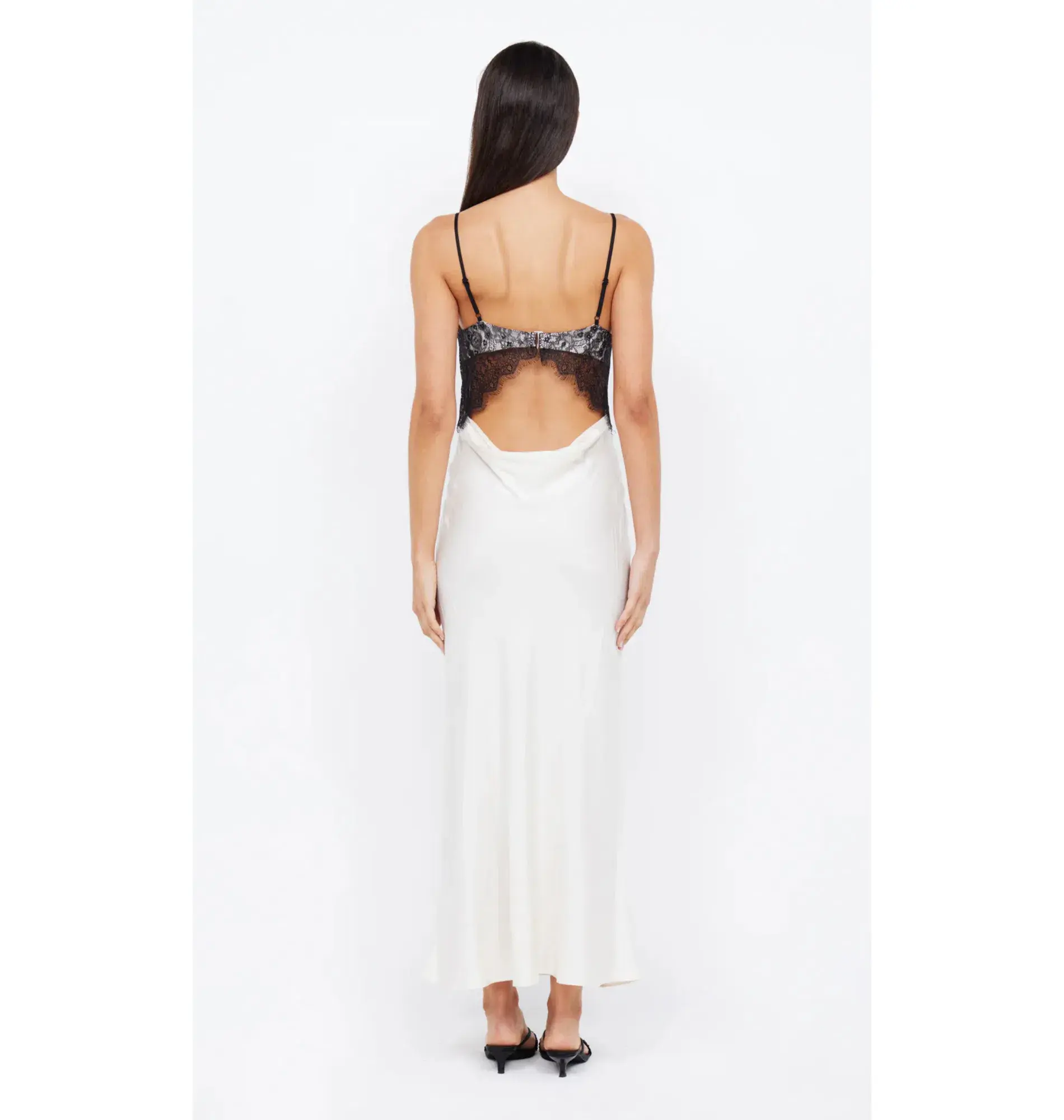 Bec & Bridge Emery Lace Maxi Dress Ivory/Black Size AU 12 - Image 4