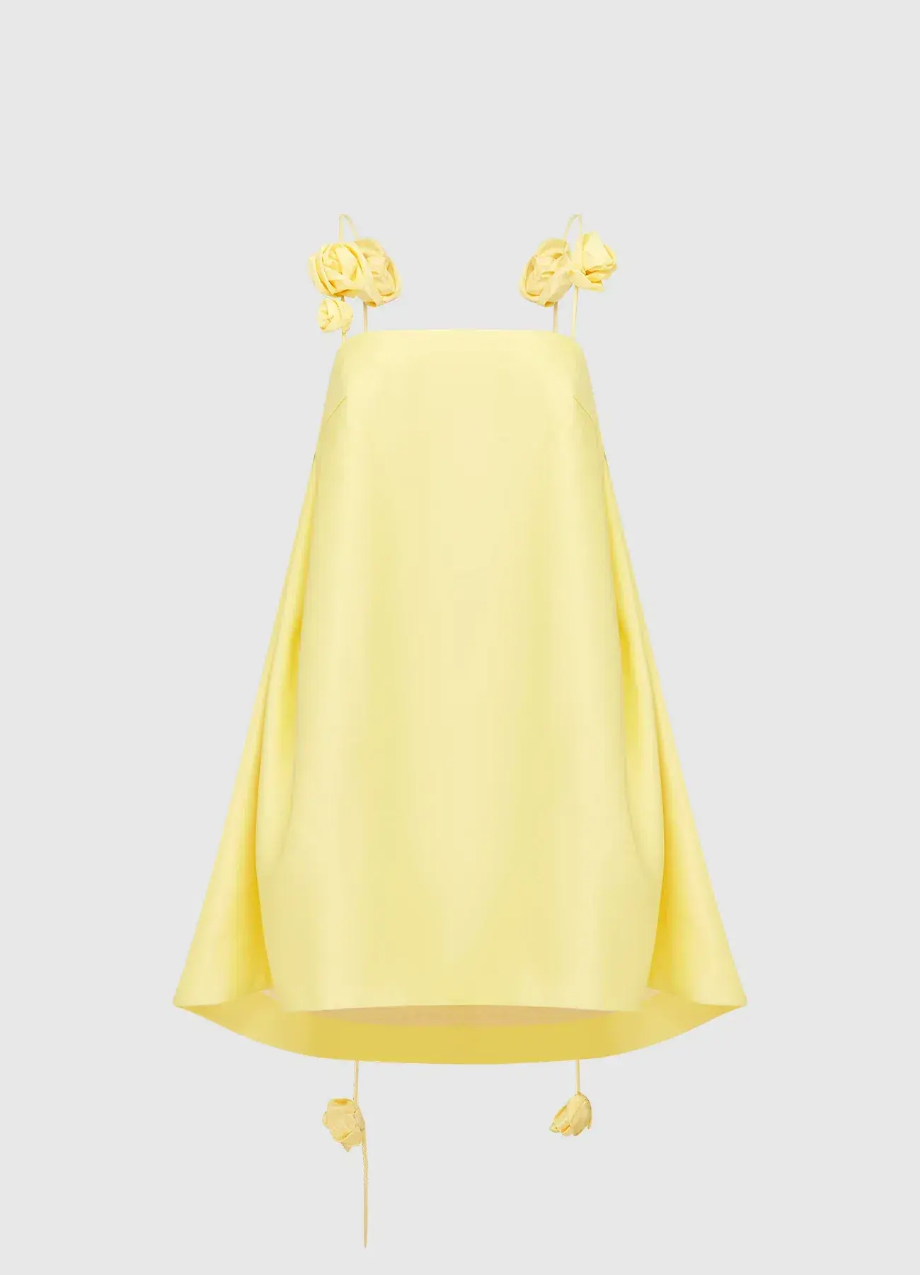 Leo Lin Fiona Rose Mini Dress Sorbet Yellow Size AU 12 - Image 2