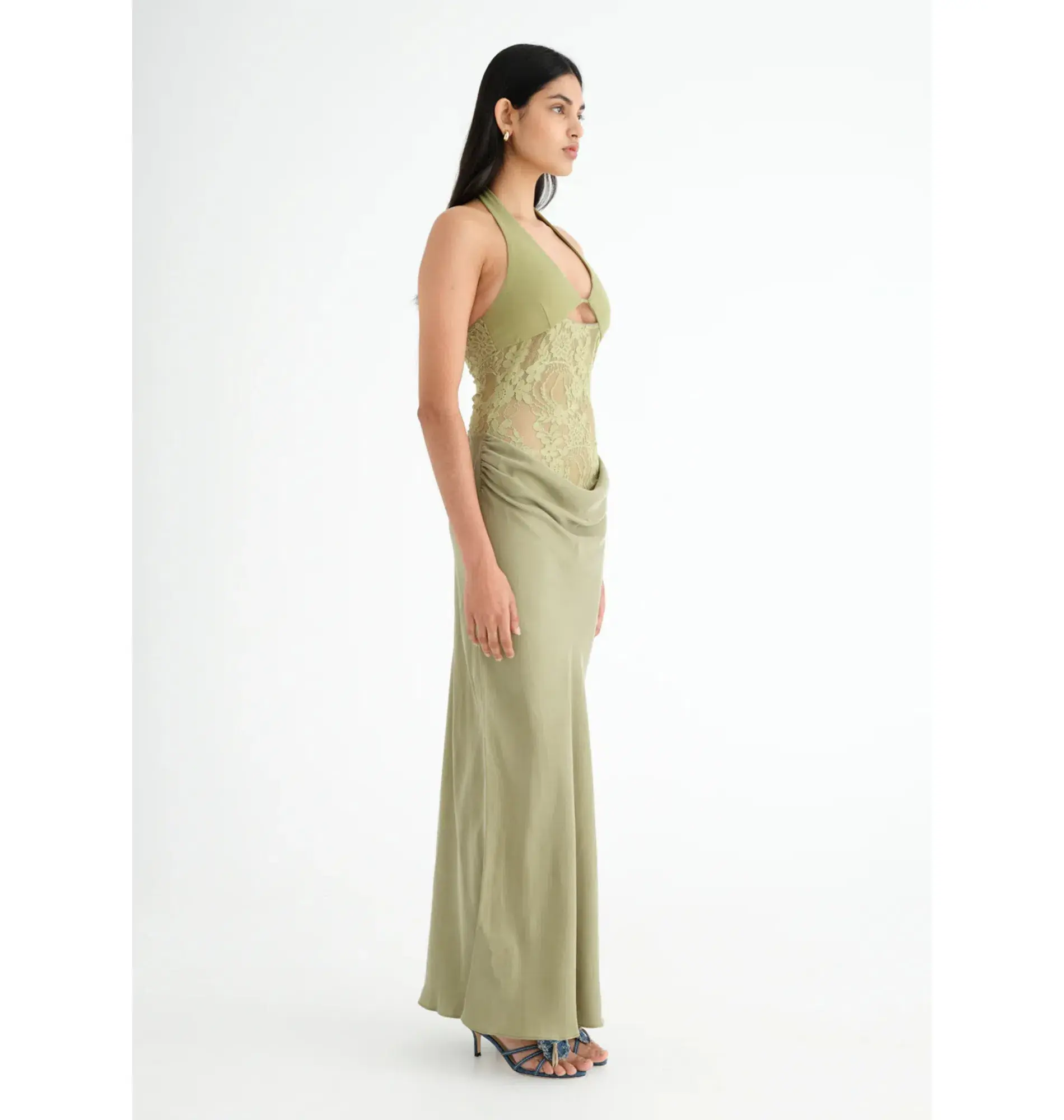 Benni Miko Maxi Dress Pear Size AU 8  - Image 2