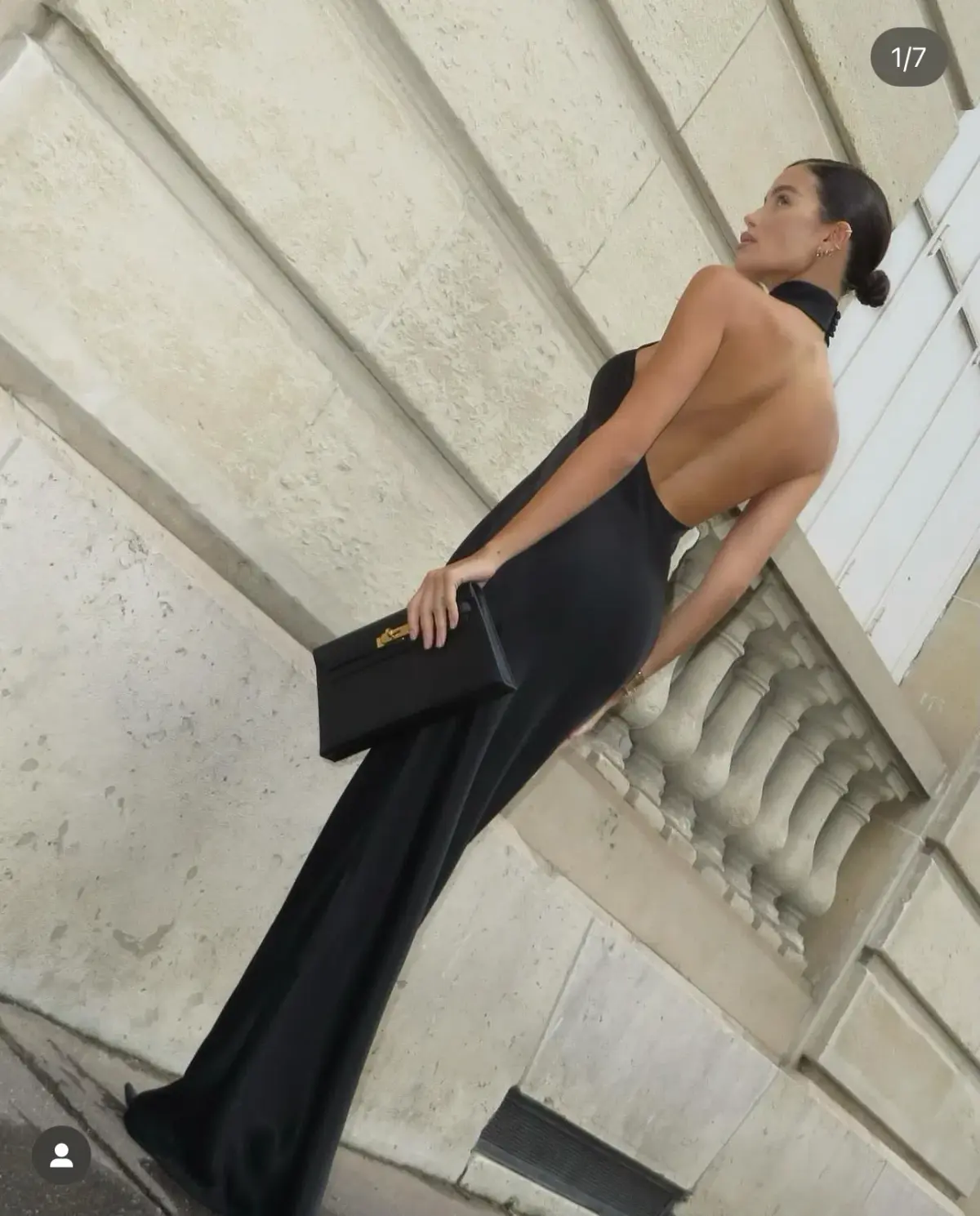 Bazilika Halter Open Back Maxi Dress Black Size XS / AU 6 - Image 5