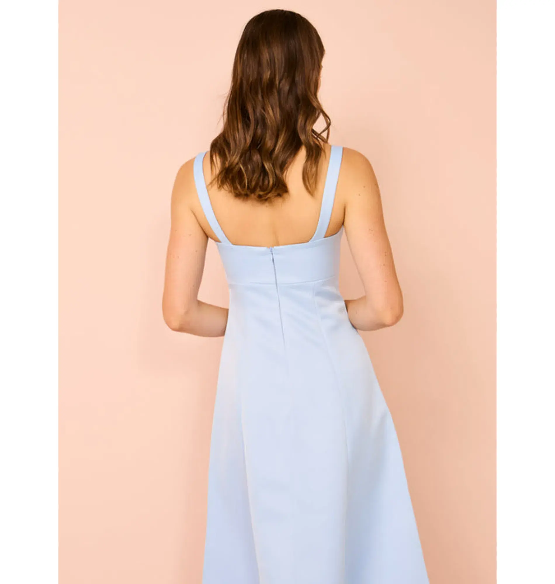 Leo Lin Odette Midi Dress In Sky Blue Size AU 12 - Image 4