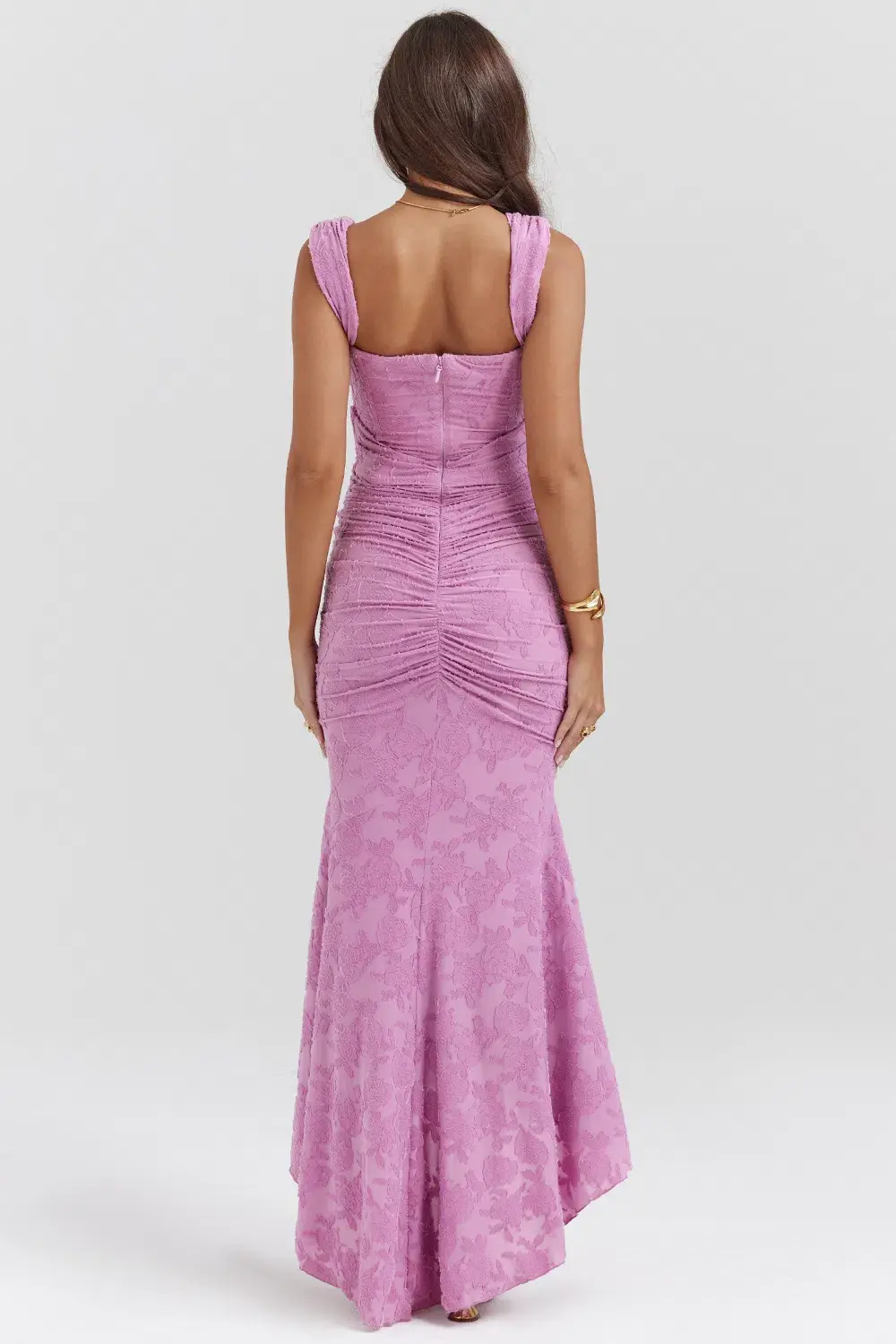 House of CB Cesca Floral Maxi Dress in Rose Pink Size S / AU 8 - Image 2