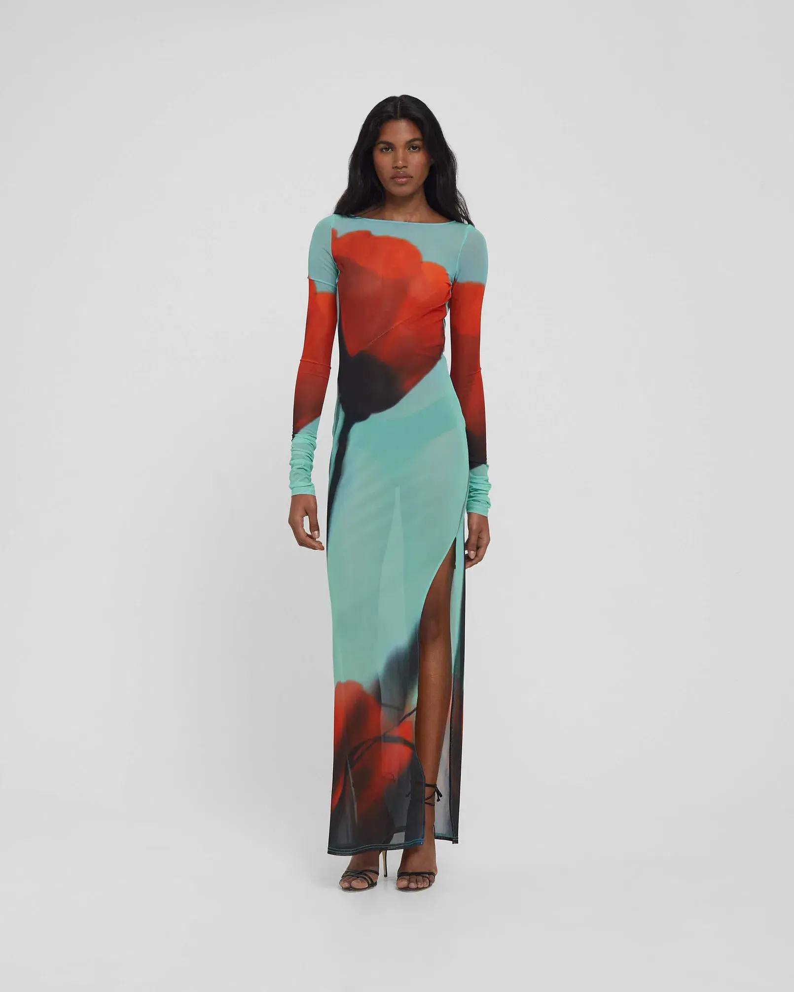 Rat & Boa Santino Maxi Dress Tulip Print Size S / AU 8 - Image 1