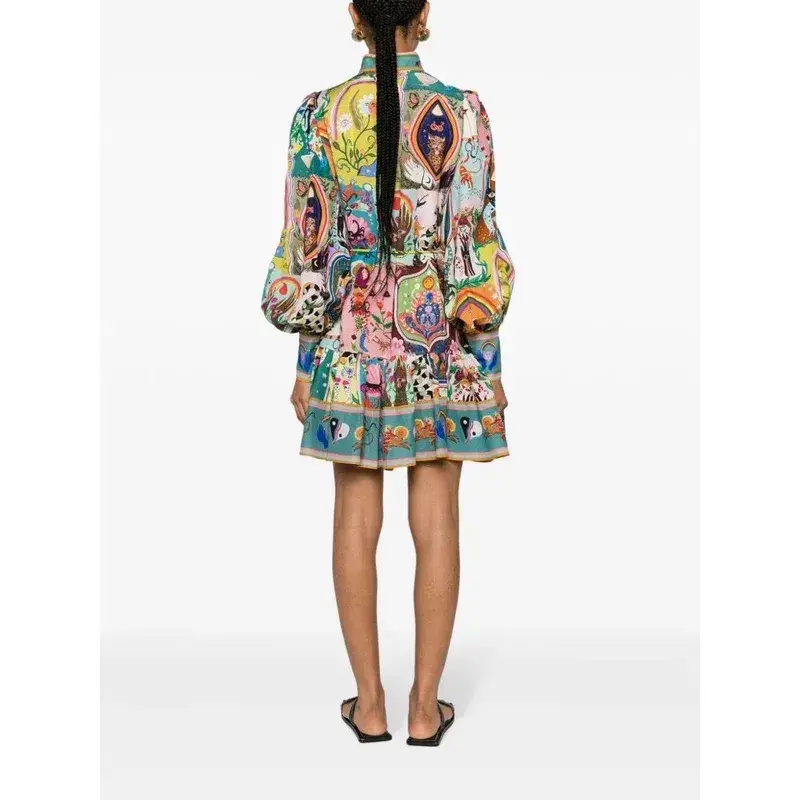 Alemais Evergreen Mini Dress Multi Size AU 10 for rent on The Volte - main image