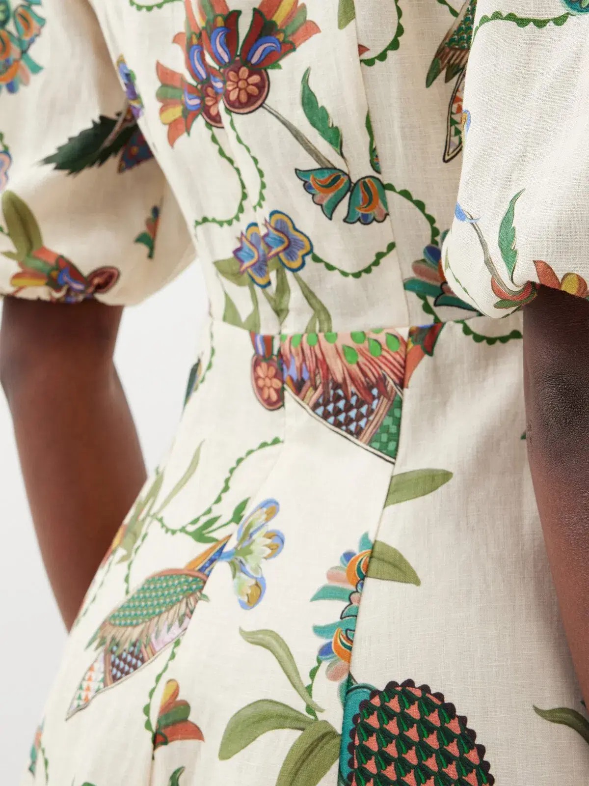 Alemais Birdie Midi Dress Print Size AU 10  - Image 11