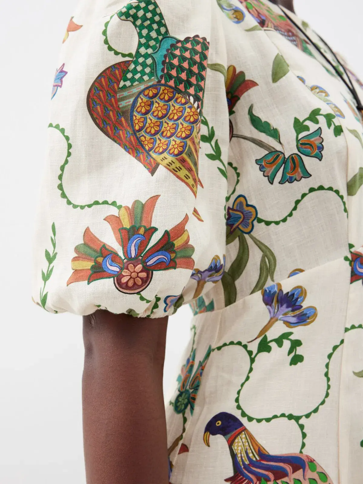 Alemais Birdie Midi Dress Print Size AU 10  - Image 10