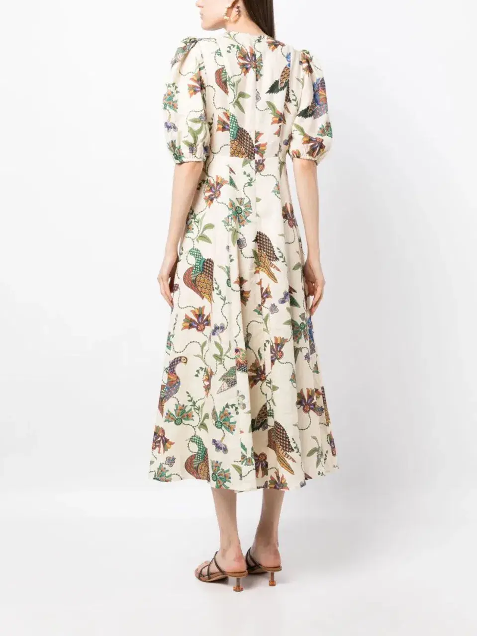 Alemais Birdie Midi Dress Print Size AU 10  - Image 5