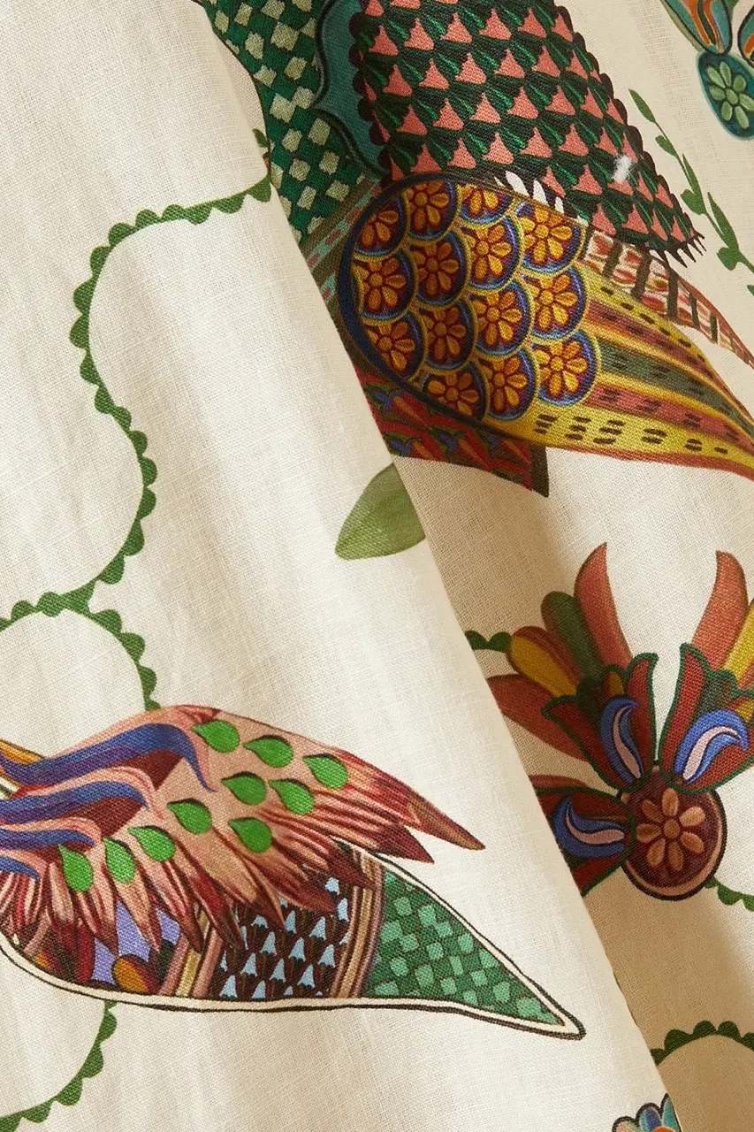Alemais Birdie Midi Dress Print Size AU 10  - Image 12