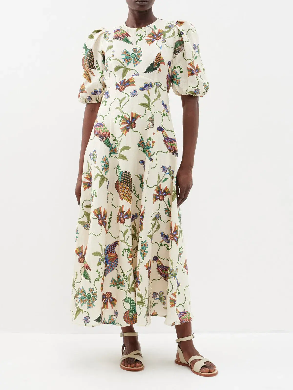 Alemais Birdie Midi Dress Print Size AU 10  - Image 1