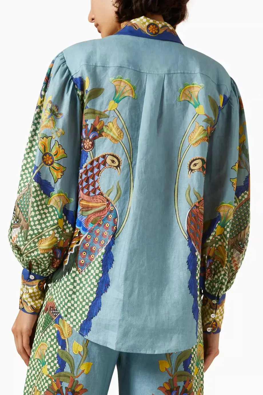 Alemais Gilly Shirt & Pant Set Misty Blue Size AU 10  - Image 11