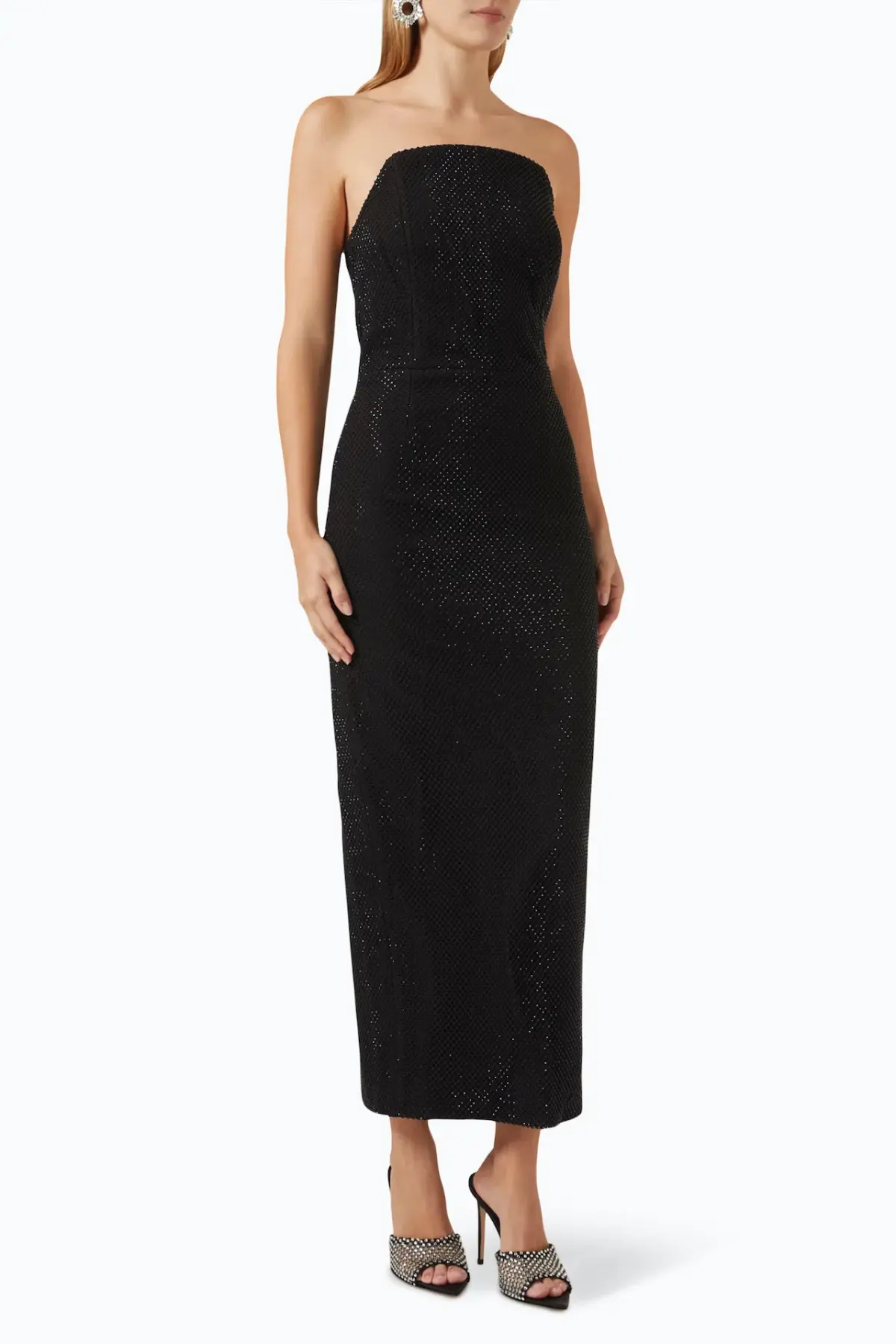 Mossman Silver Lining Midi Dress Black Size 10 - Image 5