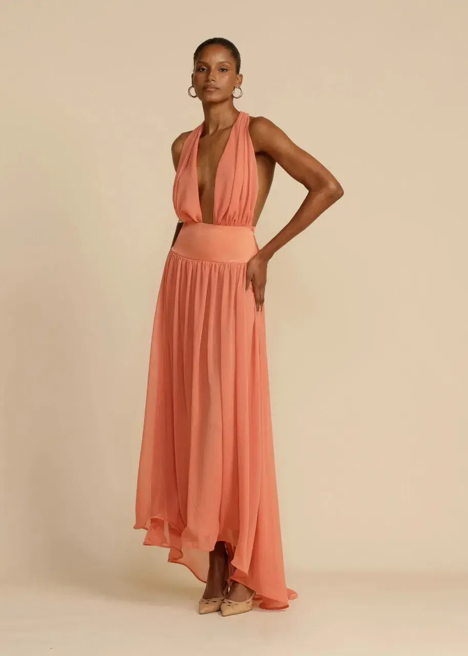Arcina Ori Serena Dress Coral Size M / AU 10 - Image 2