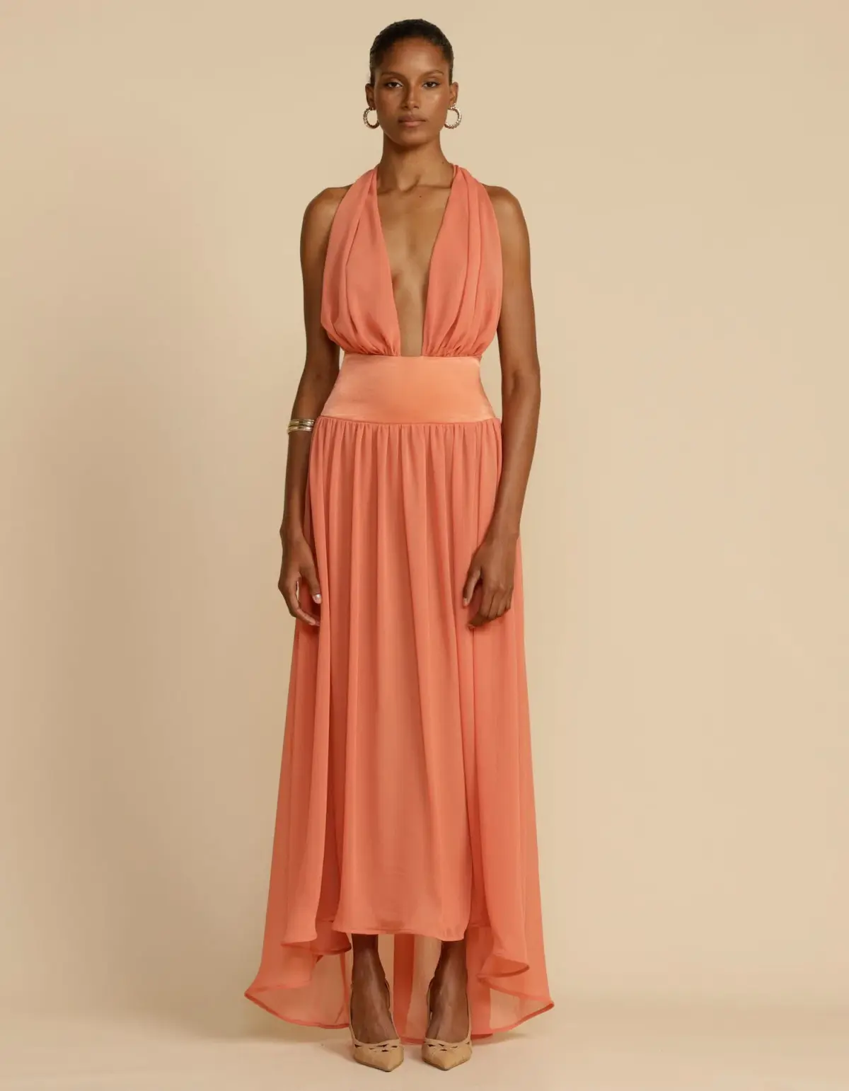 Arcina Ori Serena Dress Coral Size M / AU 10 - Image 1