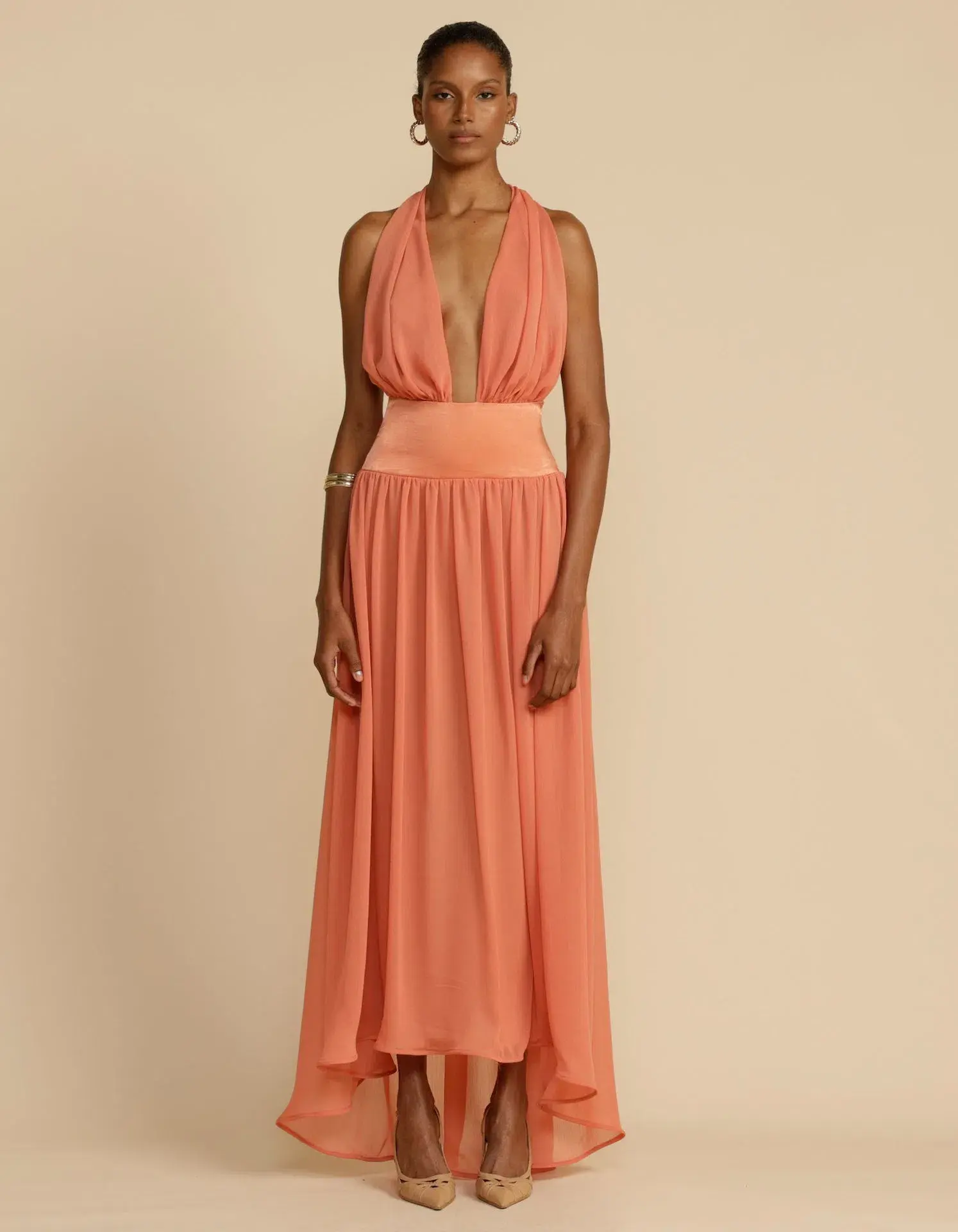 Arcina Ori Serena Dress Coral Size M / AU 10 - Image 1