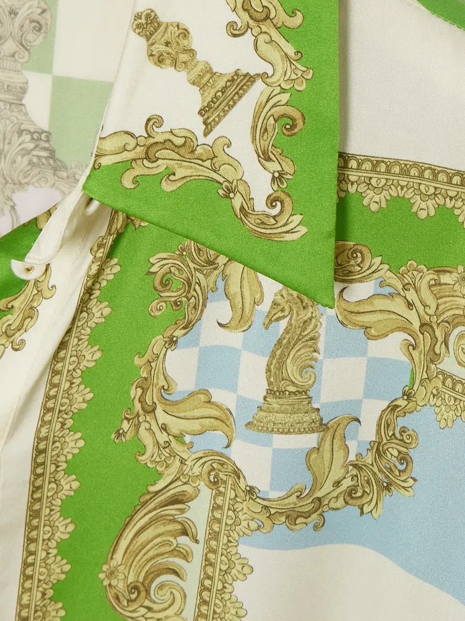 Alemais Checkmate Silk Shirtdress Multi Size AU 8 for rent on The Volte - main image