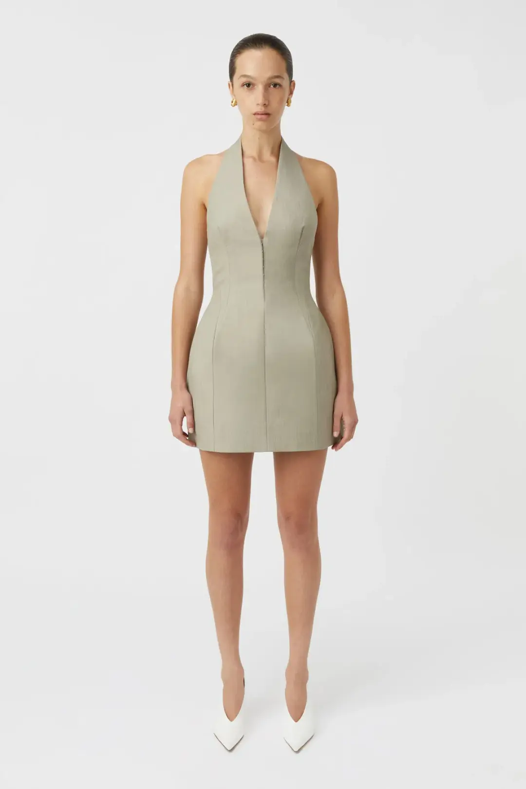 Camilla and Marc Pompidou Mini Dress Light Brown Size 10 for rent on The Volte - main image
