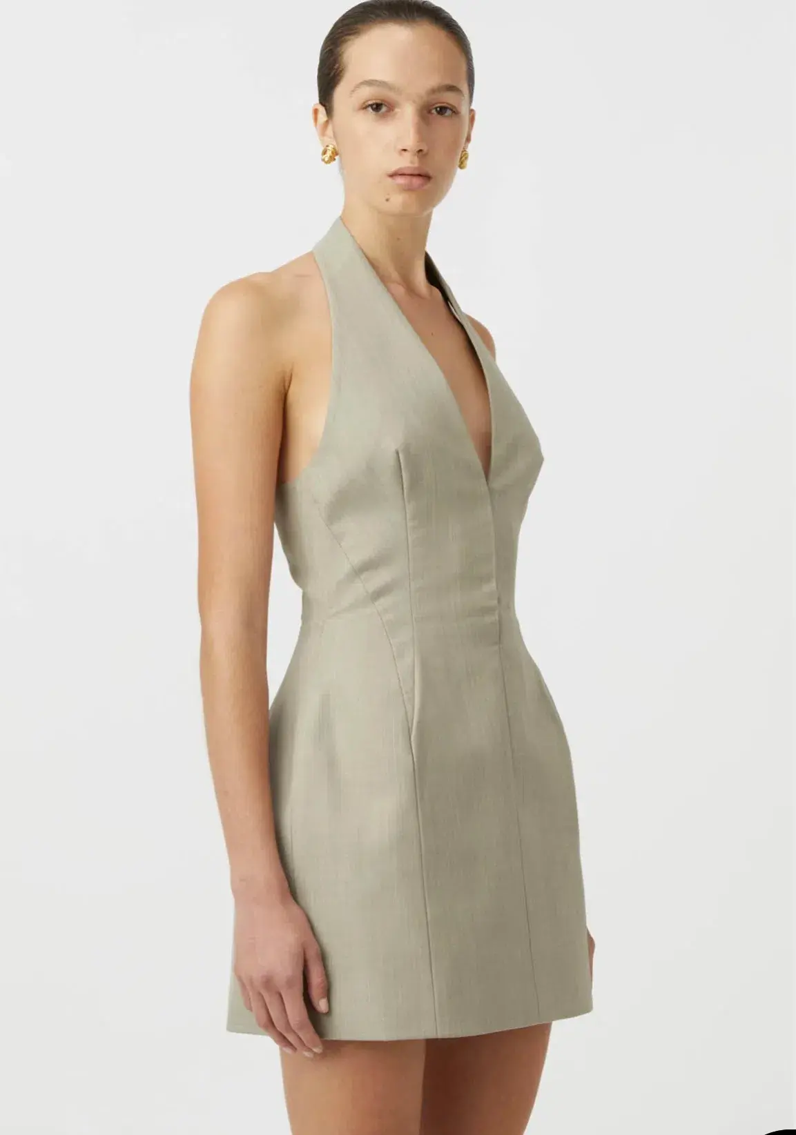 Camilla and Marc Pompidou Mini Dress Light Brown Size 10 - Image 5