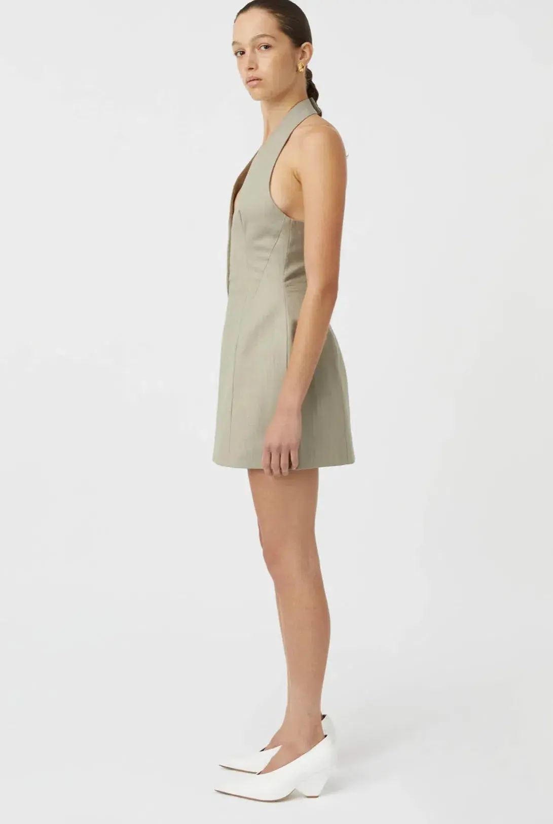 Camilla and Marc Pompidou Mini Dress Light Brown Size 10 - Image 7