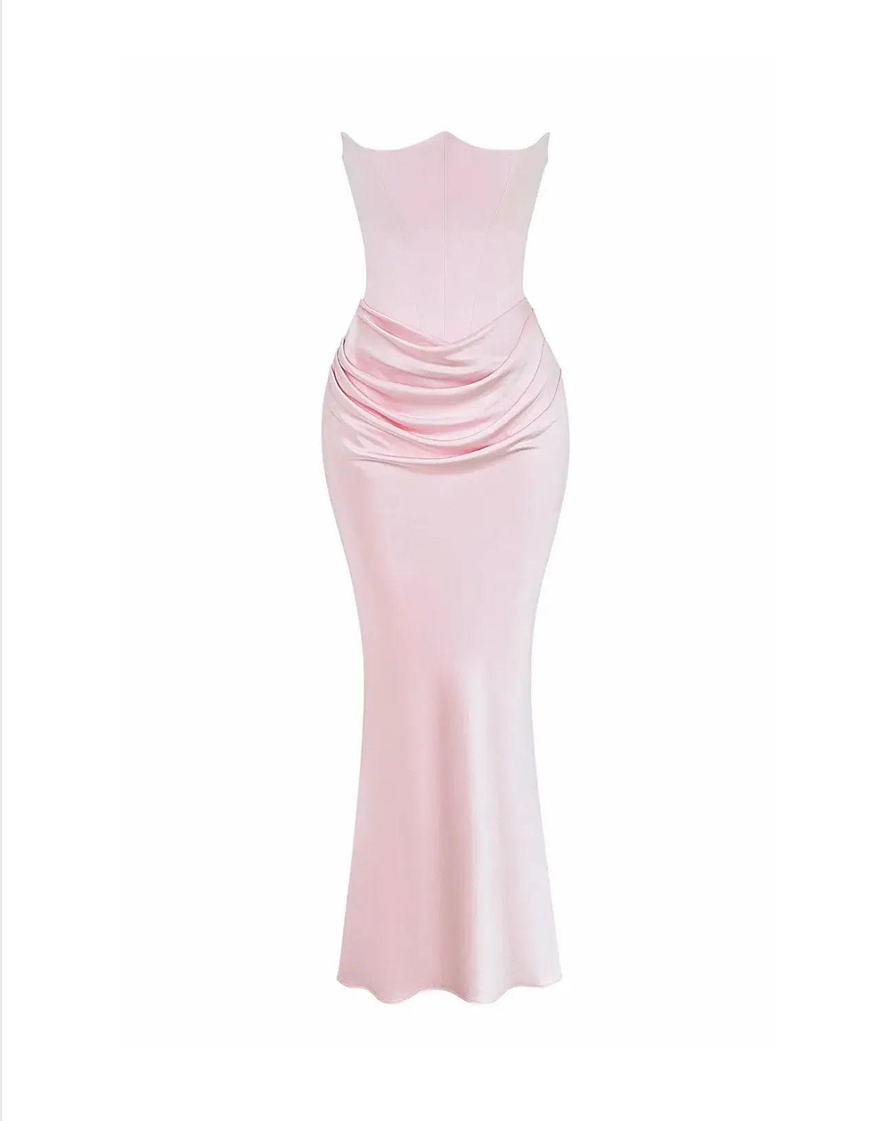 House of CB Persephone Strapless Corset Dress Rose Shadow Size XS / AU 6 - Image 13