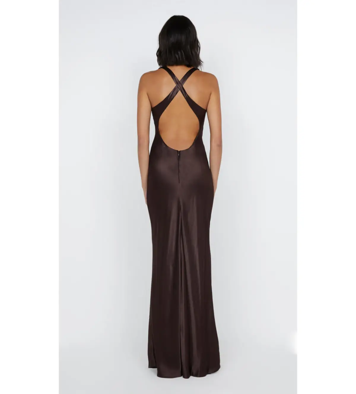 Bec & Bridge Maxina Crossover Dress Dark Chocolate Size 6  - Image 2