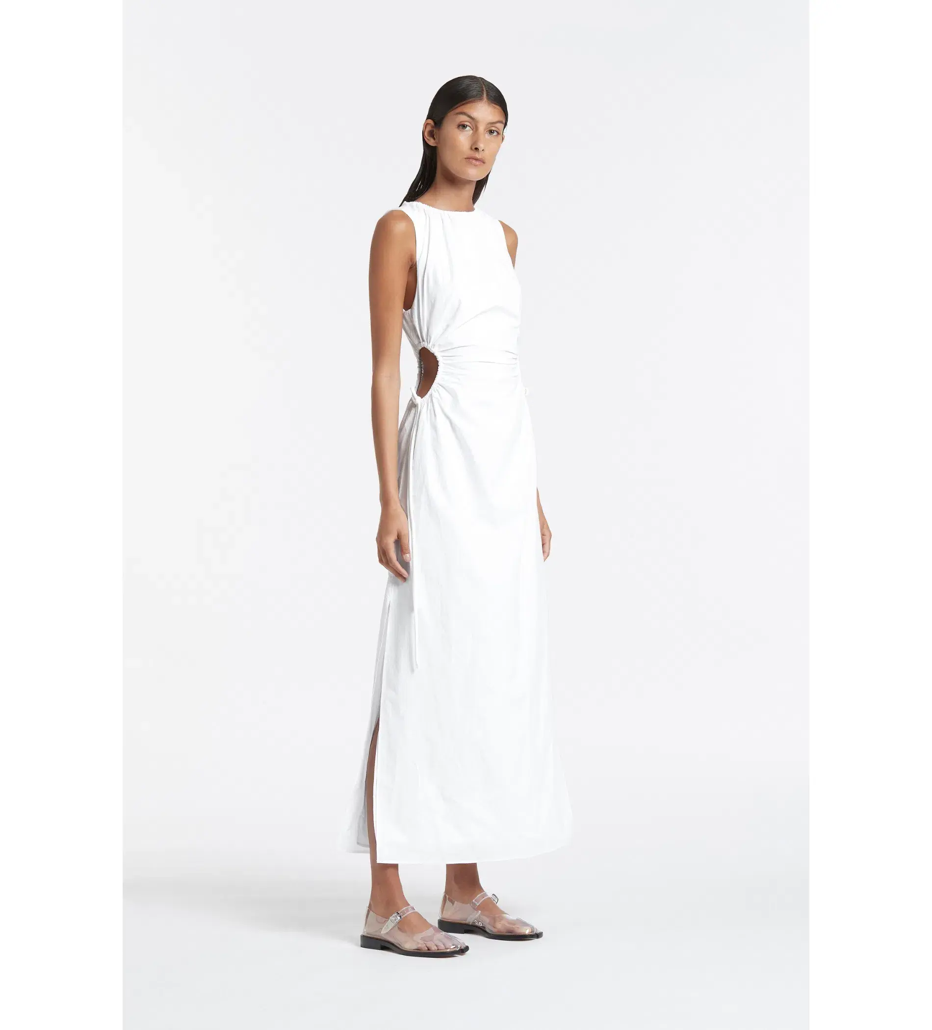 Sir the Label Cut Out Dress White  Size 8 - Image 2