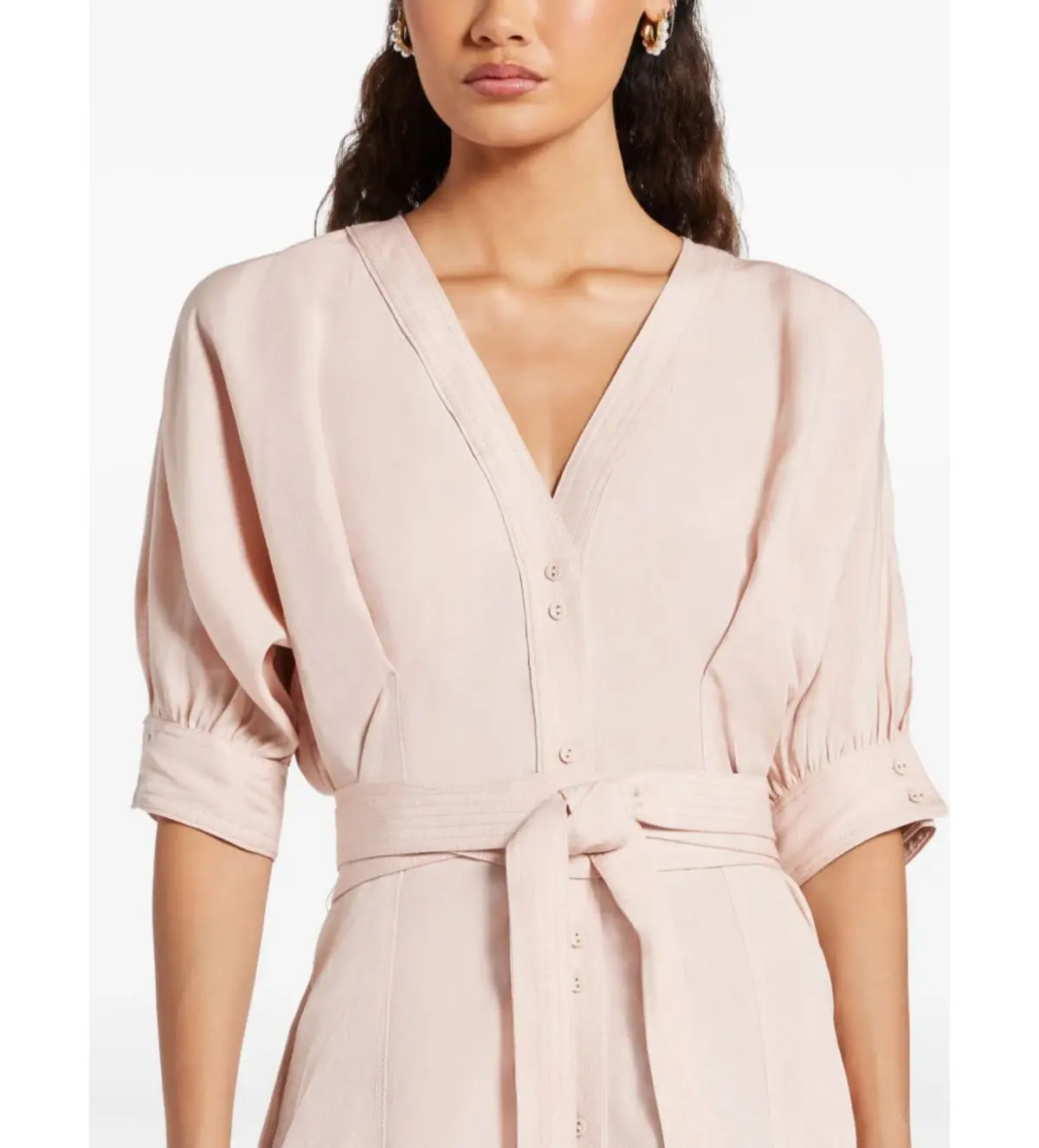 AJE Ennoble Midi Dress Pink Size 14 - Image 3