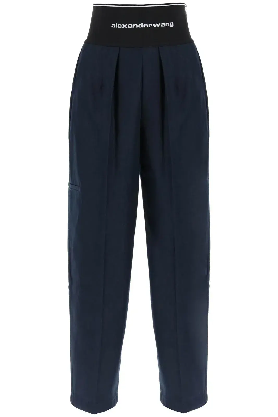 Alexander Wang Logo-Waistband Creased Trousers - Image 1