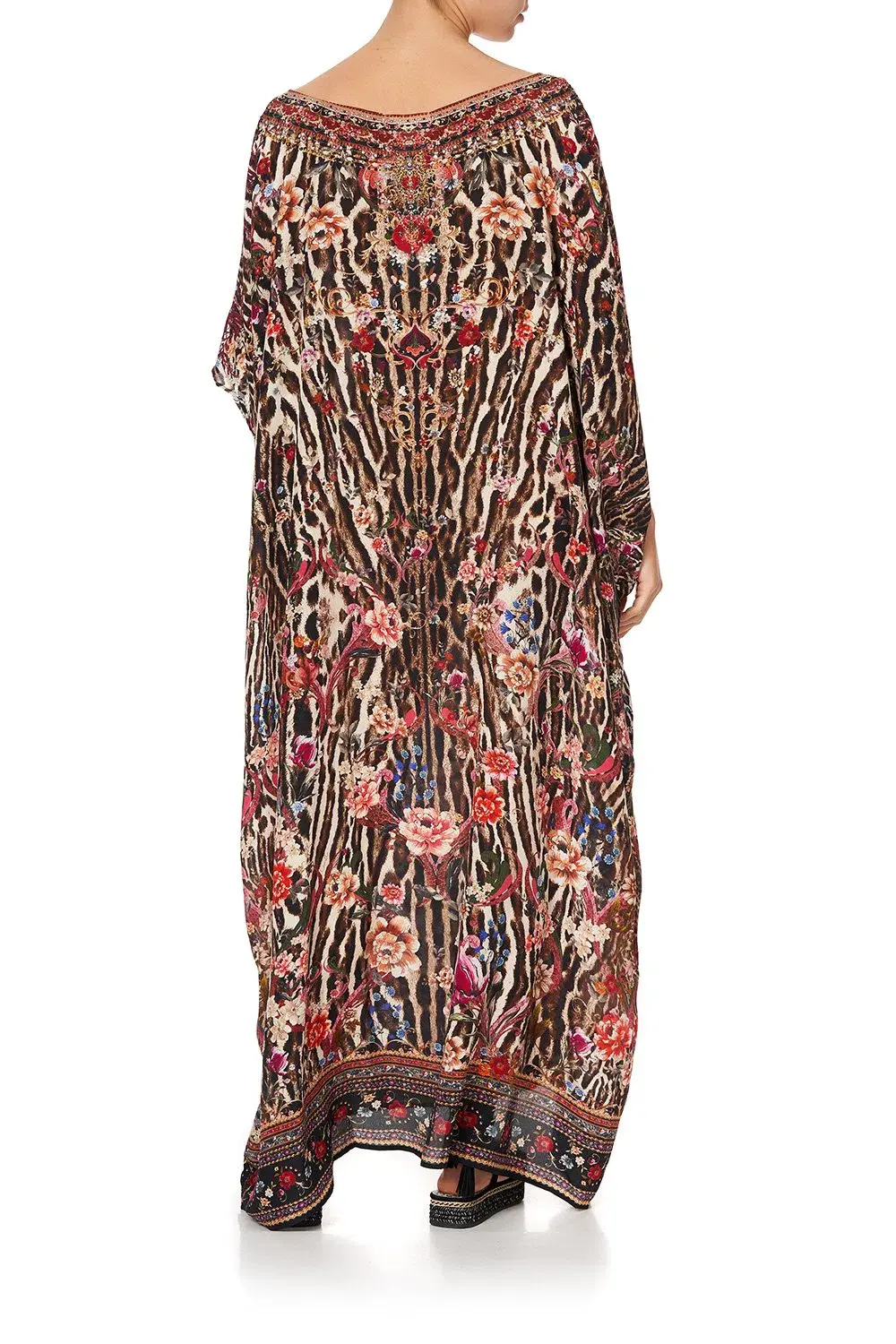 Camilla Liv A Little Silk Round Neck Kaftan Print One Size  - Image 3