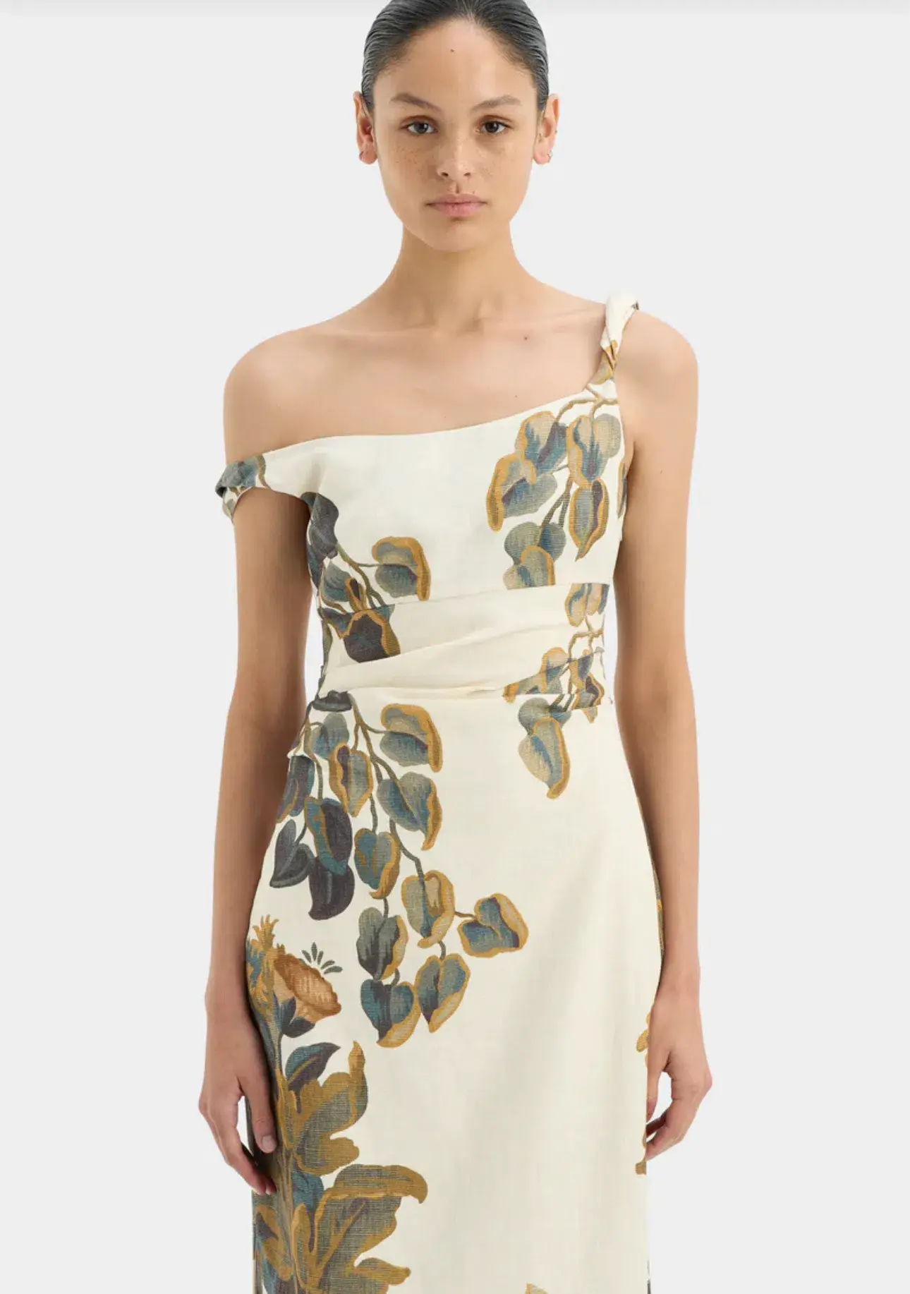 Sir the Label Evalita Twist Midi Dress Pine Valley Print Size 3 / AU 12 - Image 5