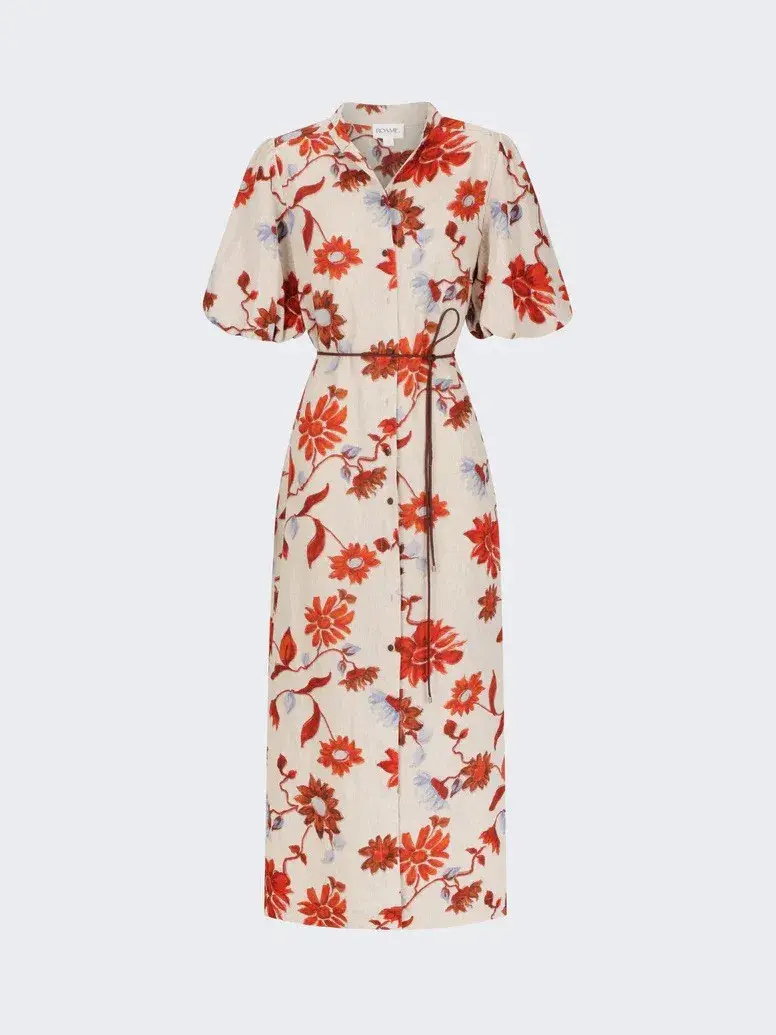 Roame Berkley Dress Cactus Bloom Sand Print Size 4 / AU 14 - Image 4