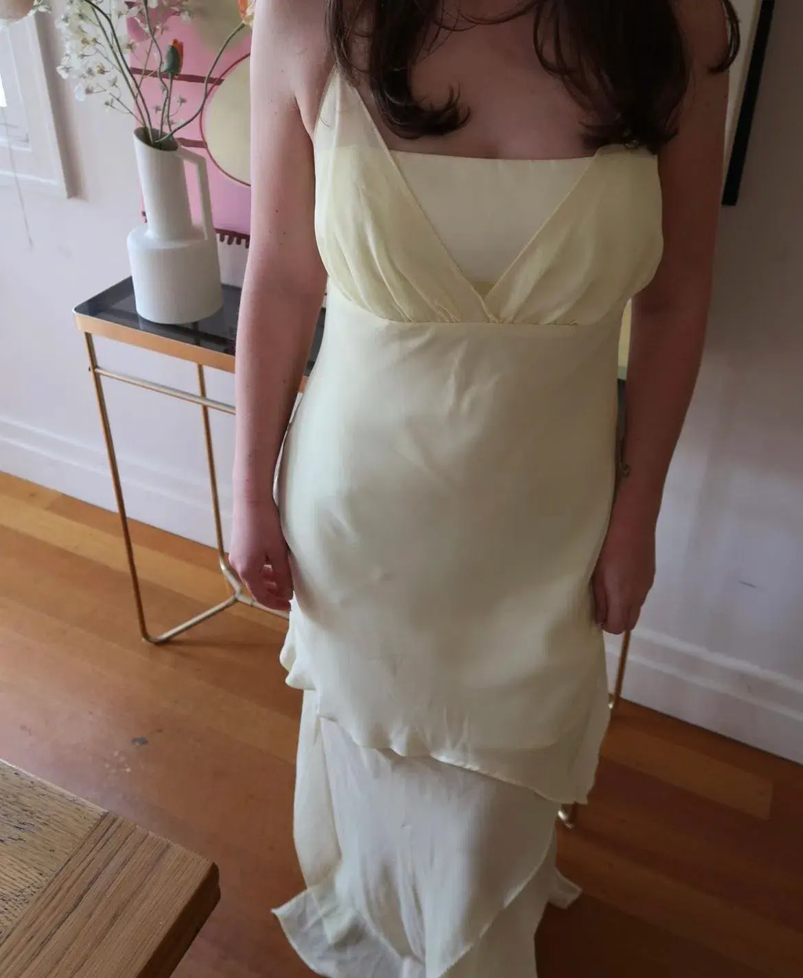 Studibaker The Lemon Midi Dress Yellow Size 8 - Image 3