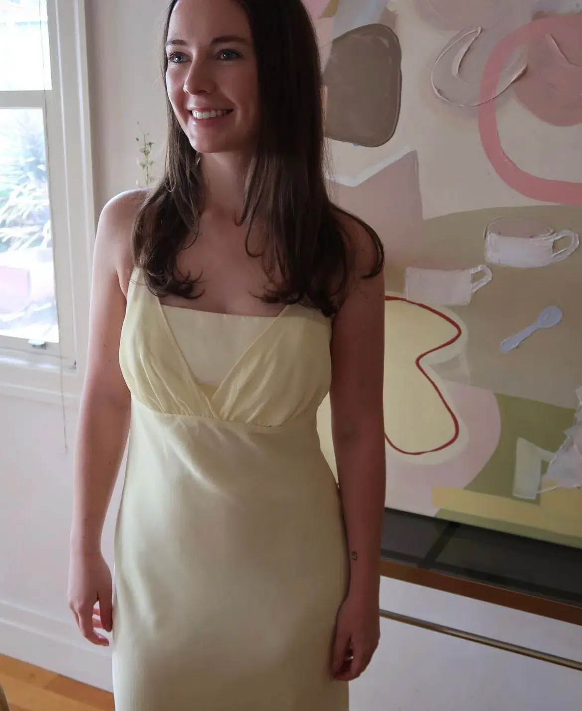 Studibaker The Lemon Midi Dress Yellow Size 8 - Image 2