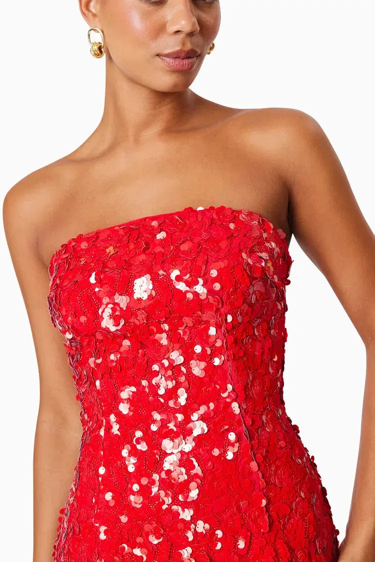 Elliatt Emma Party Mini Dress Red Size 8 - Image 4