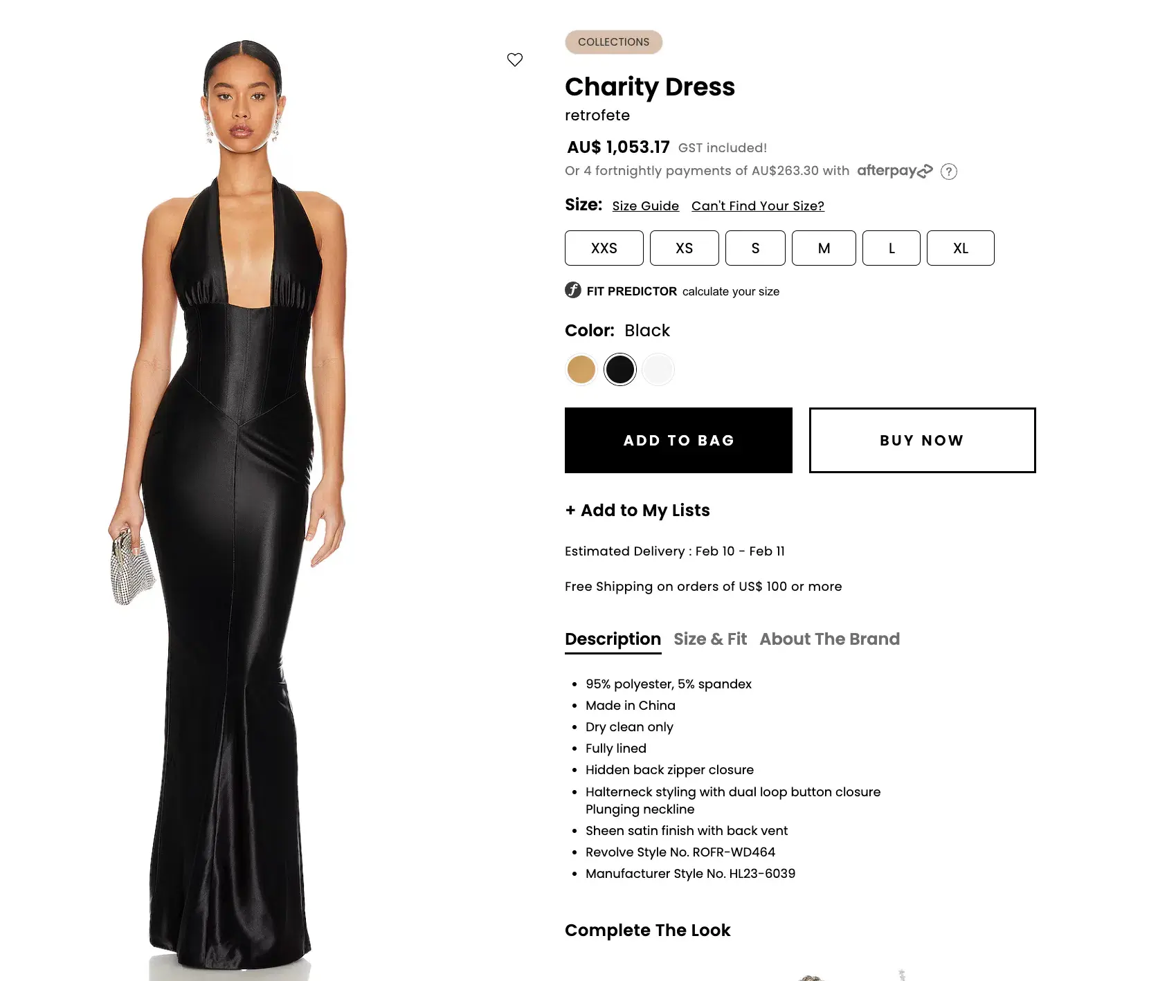 Retrofete Charity Black Dress - Image 7