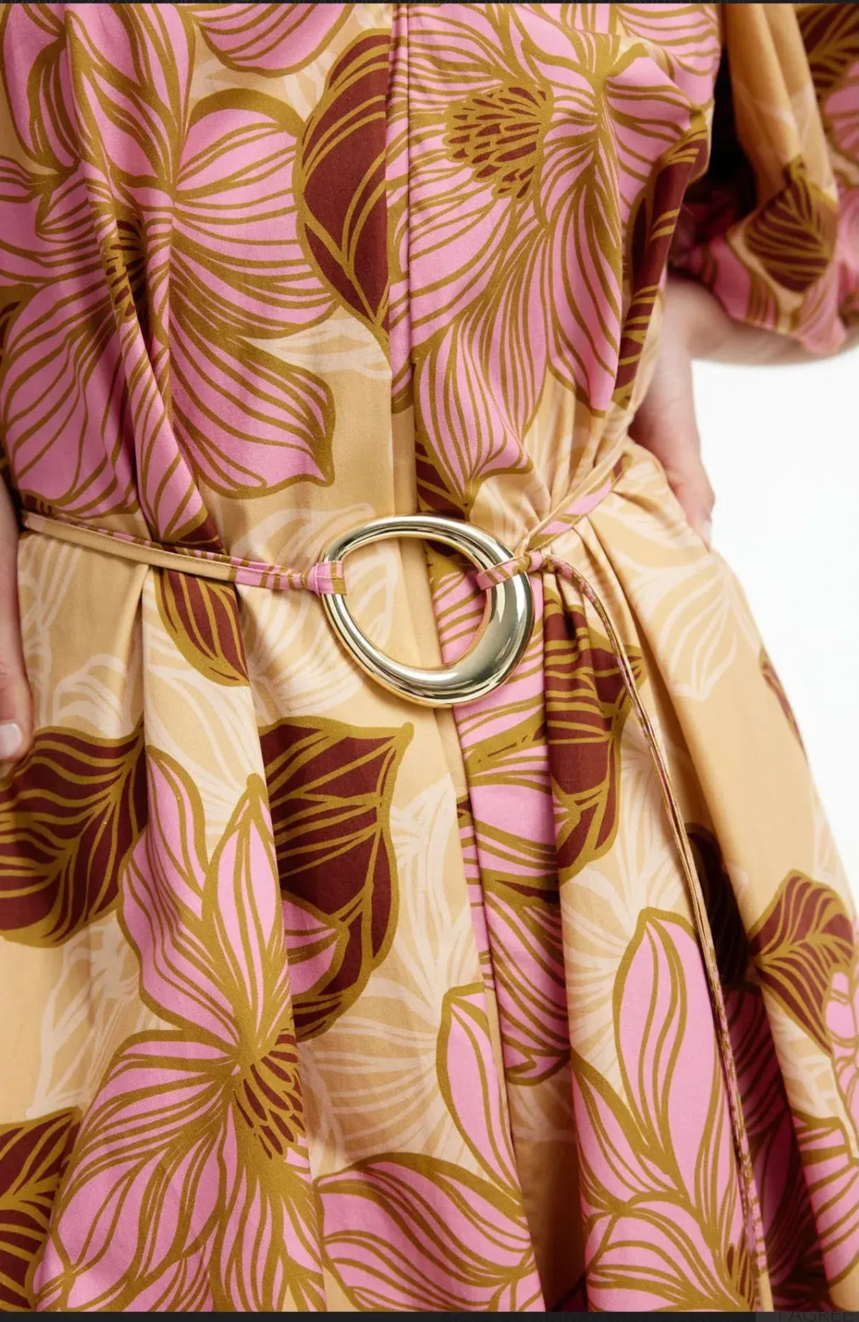 Kinney Elle Puff Sleeve Maxi Dress Rosa Floral Size XXL / AU 16 - Image 5
