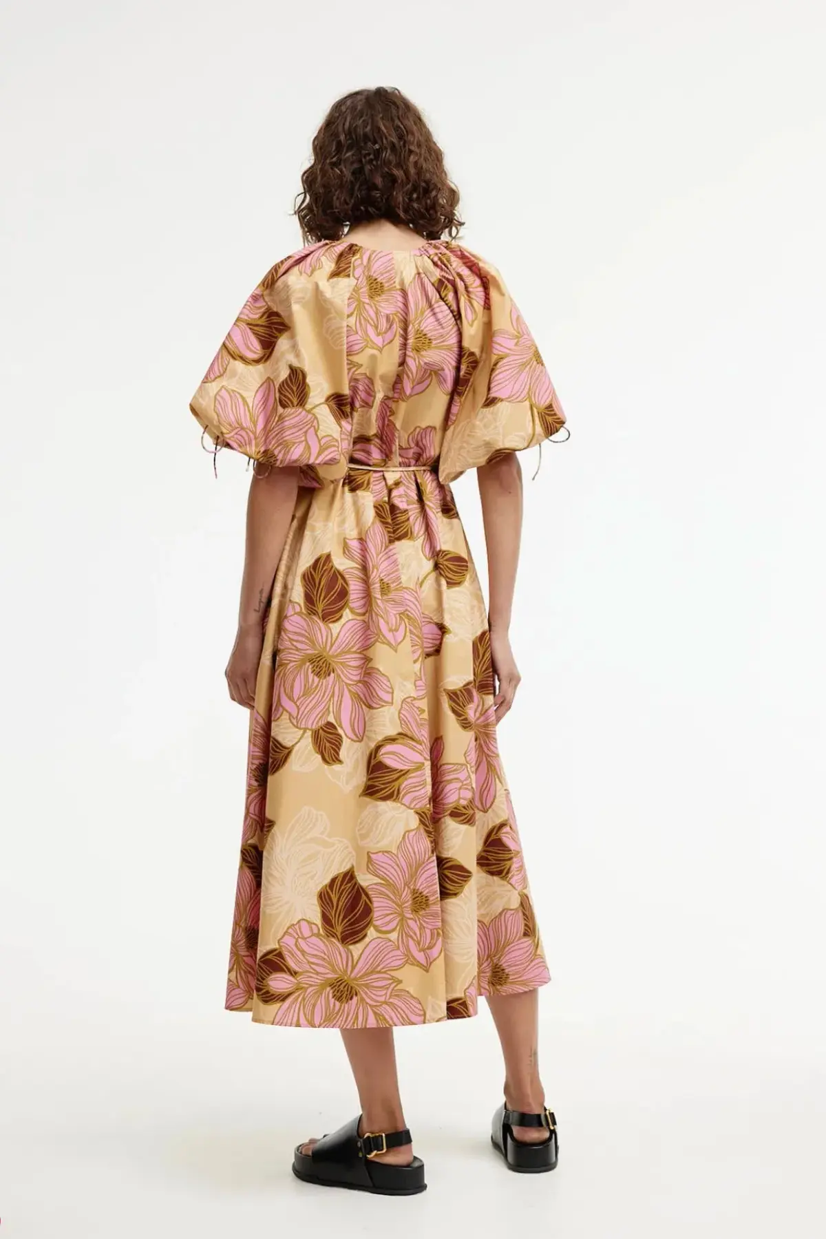 Kinney Elle Puff Sleeve Maxi Dress Rosa Floral Size XXL / AU 16 - Image 3